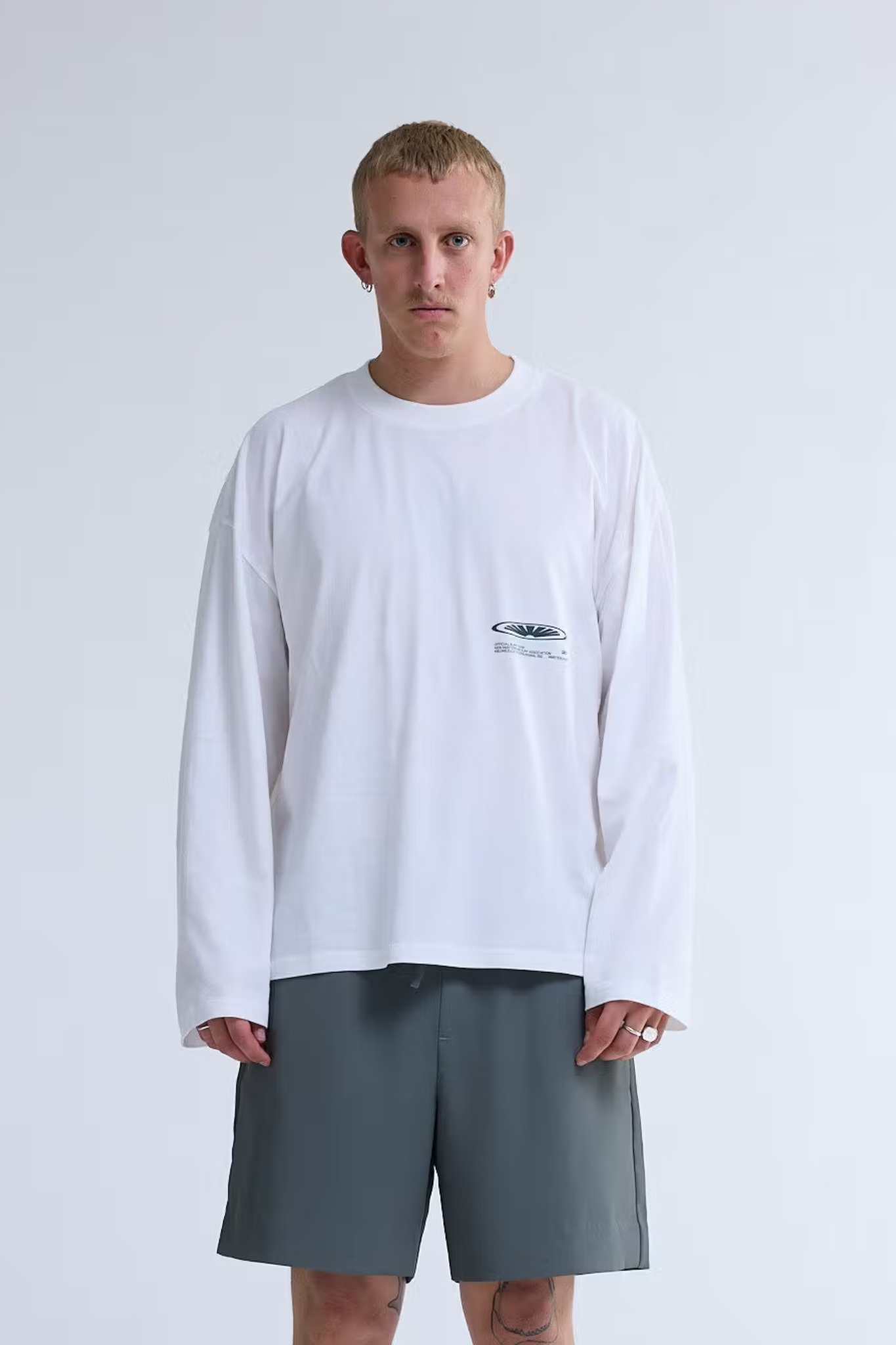 SHAPER LONGSLEEVE T-SHIRT - OVERDYED WHITE