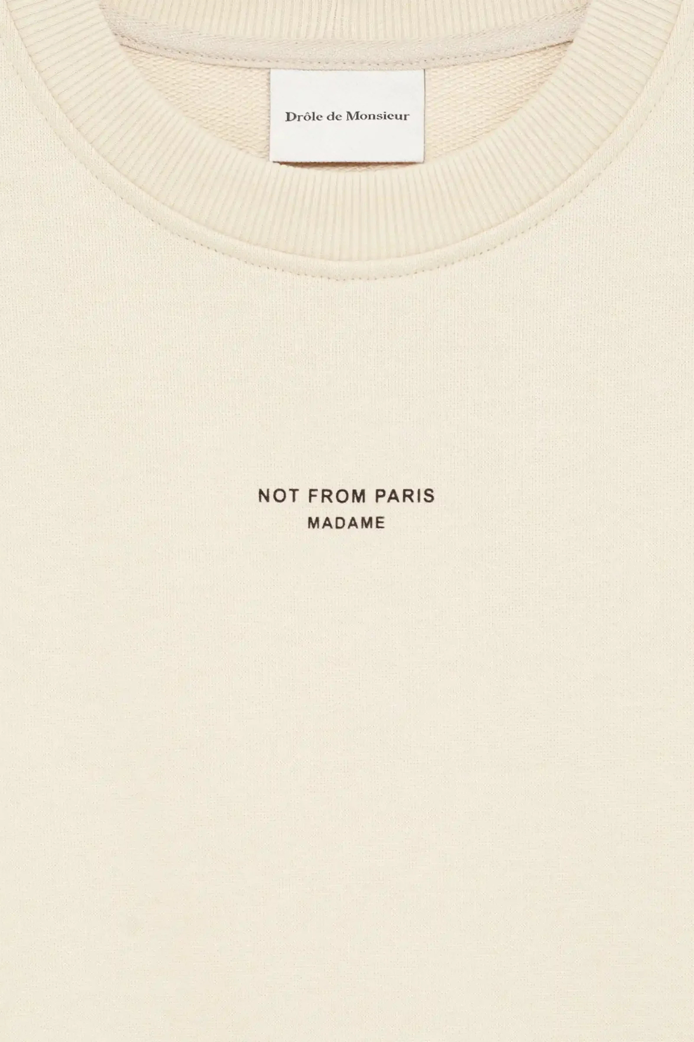 LE SWEATSHIRT SLOGAN CLASSIQUE - MASTIC