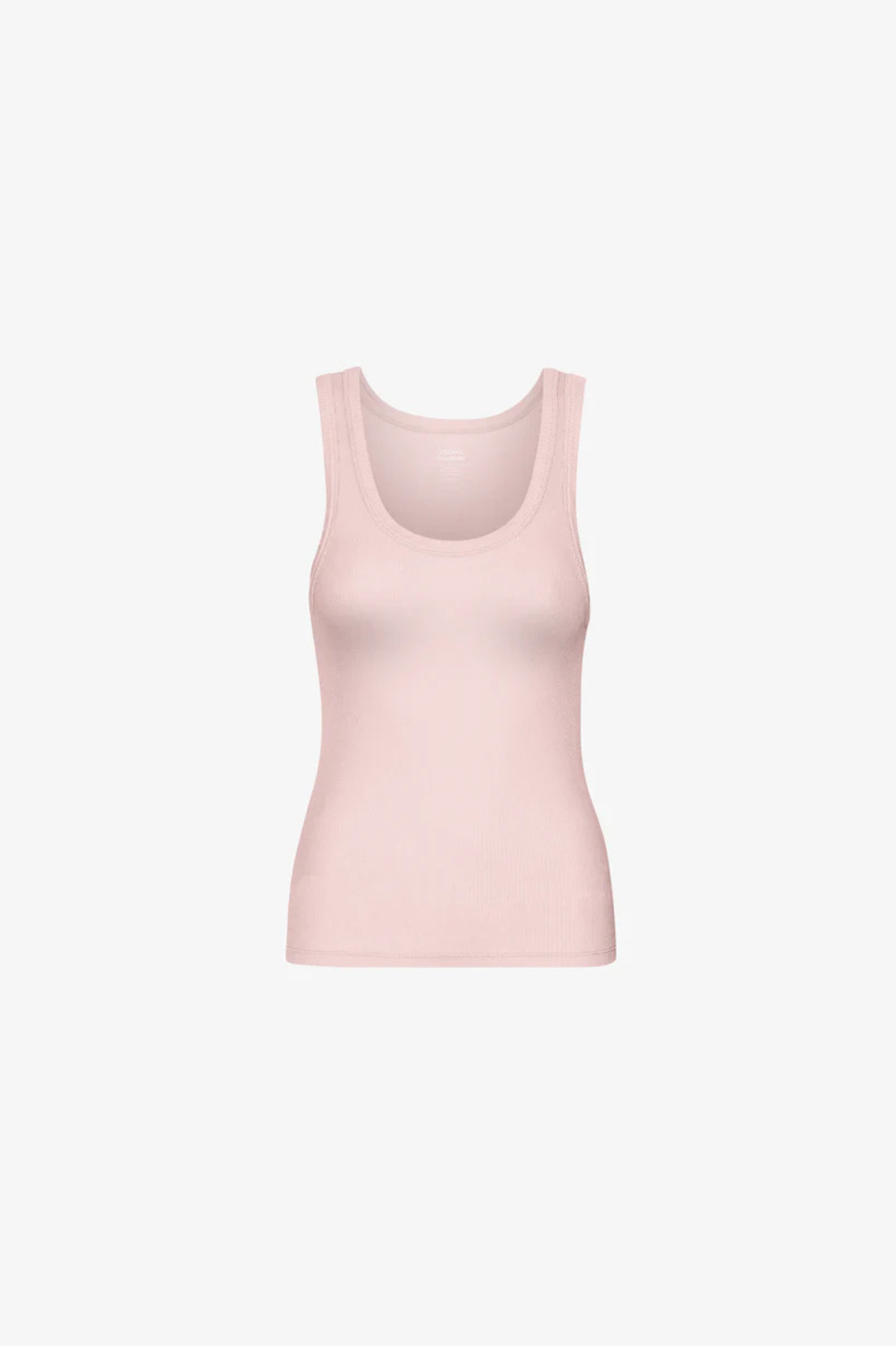 ORGANIC RIB TANK TOP WOMEN - FADED PINK