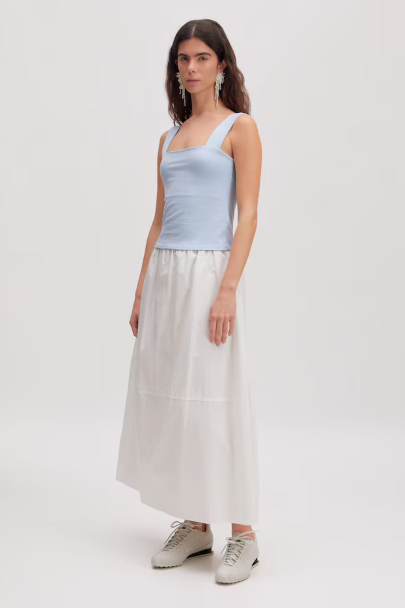 JULIET BALLON SKIRT - OPTIC WHITE