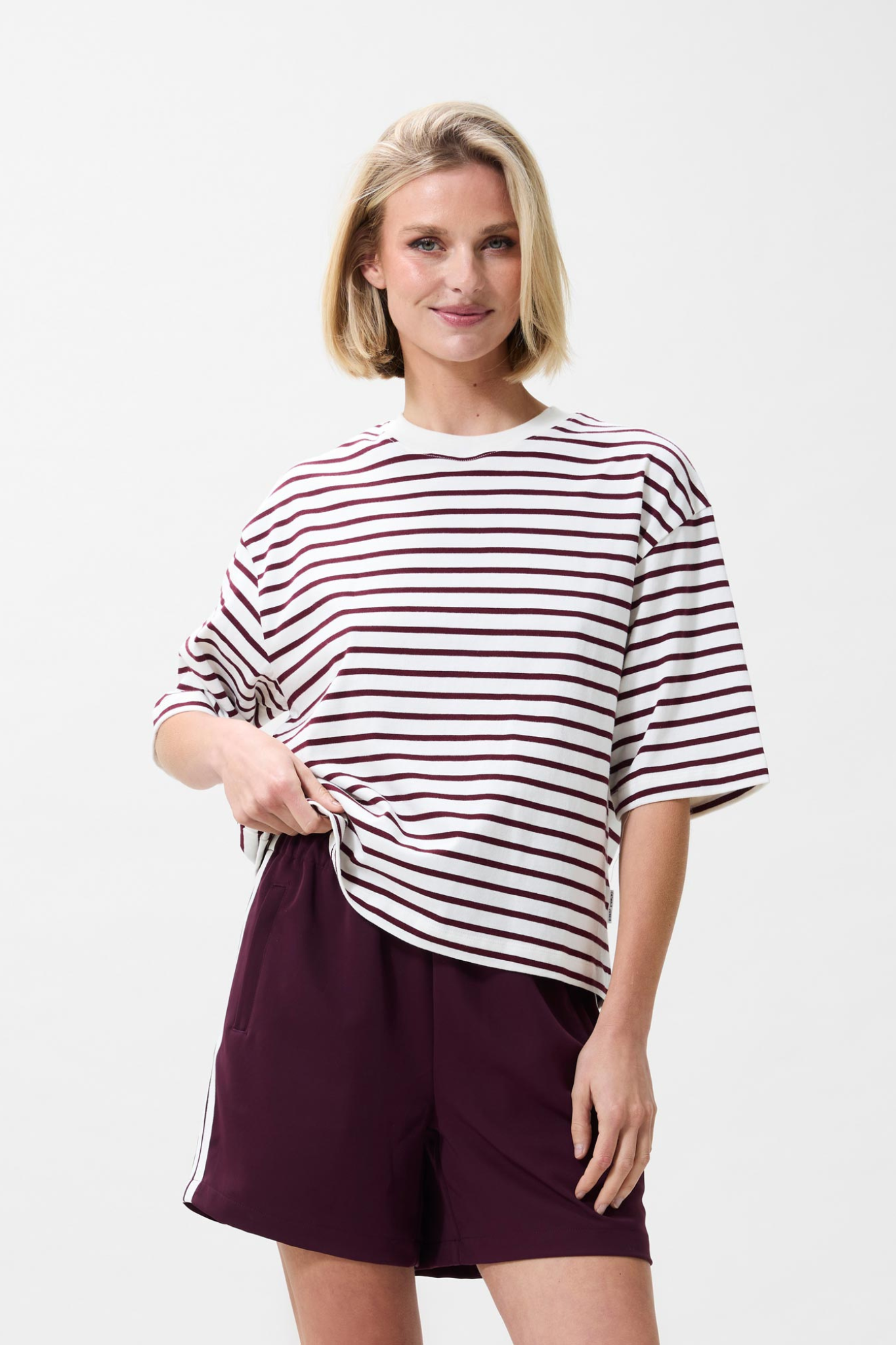 LOOSE FIT STRIPED T-SHIRT - WINETASTING