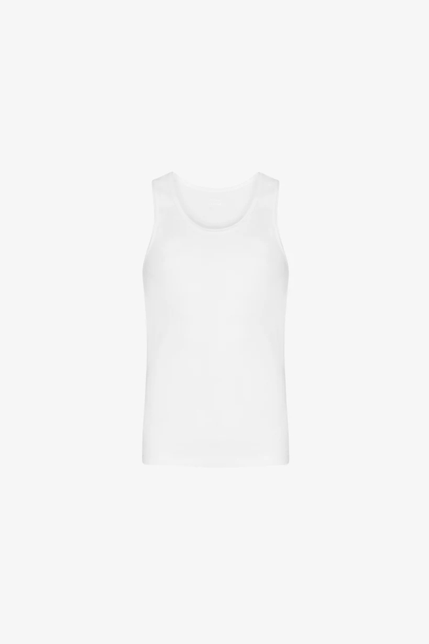 ORGANIC RIB TANK TOP - OPTICAL WHITE