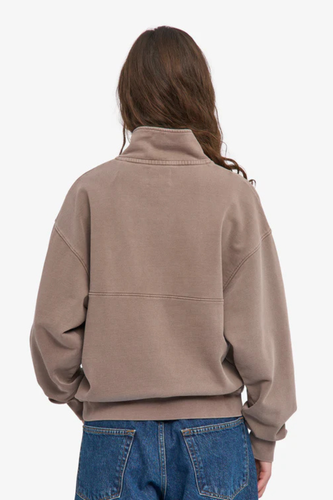 ORGANIC QUARTER ZIP - FADED KHAKI