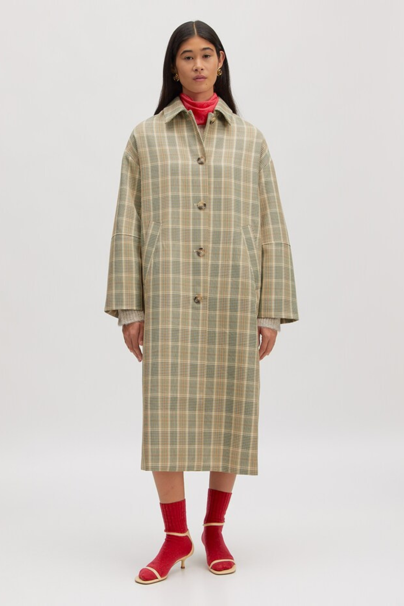 NASTASJA COAT - CHECK