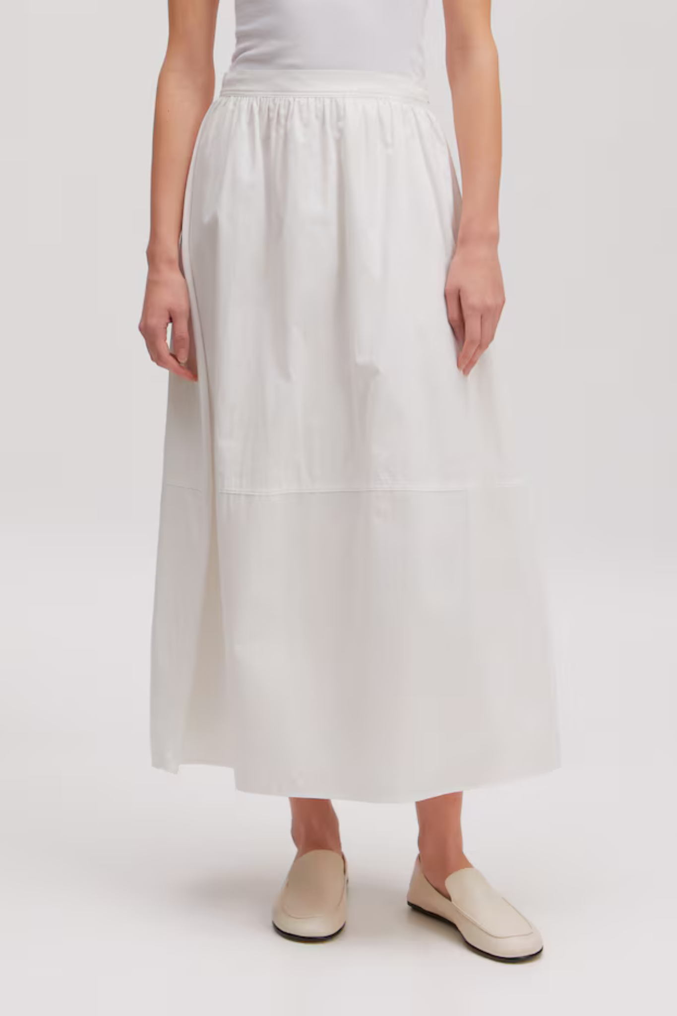JULIET BALLON SKIRT - OPTIC WHITE