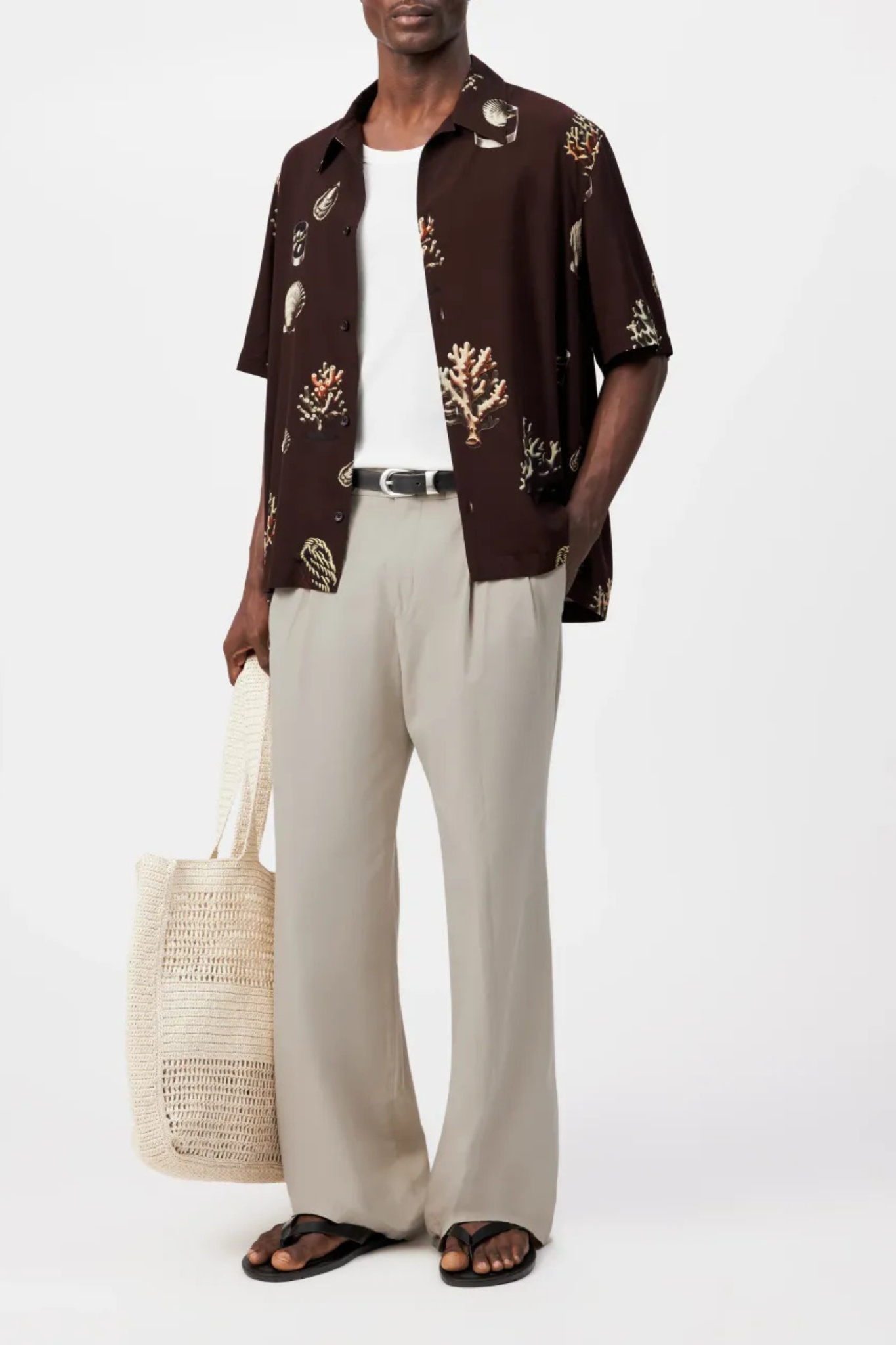 MERYN SHIRT - BROWN PRINT