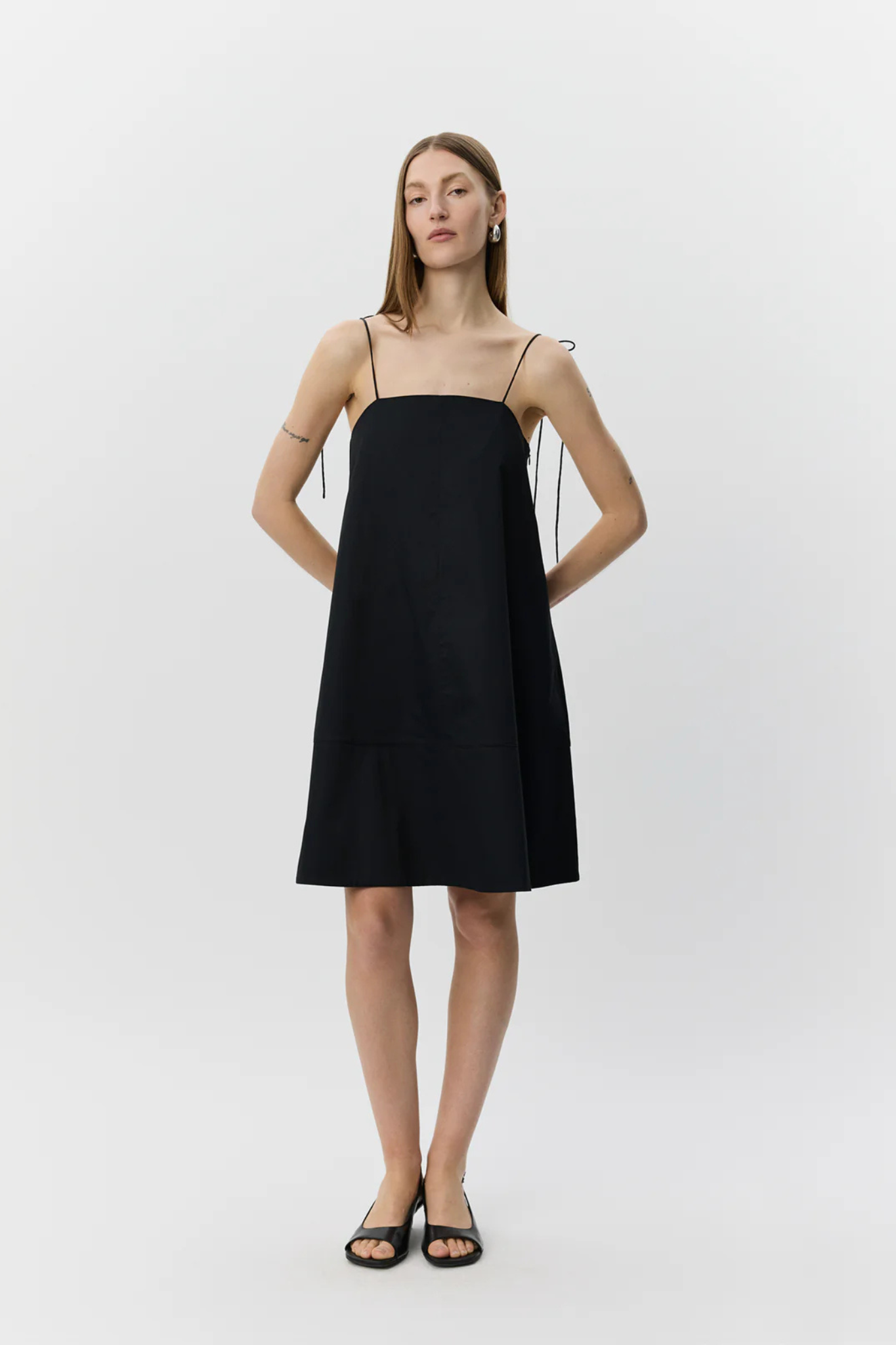 ANAYA SHAPE MINI DRESS - BLACK