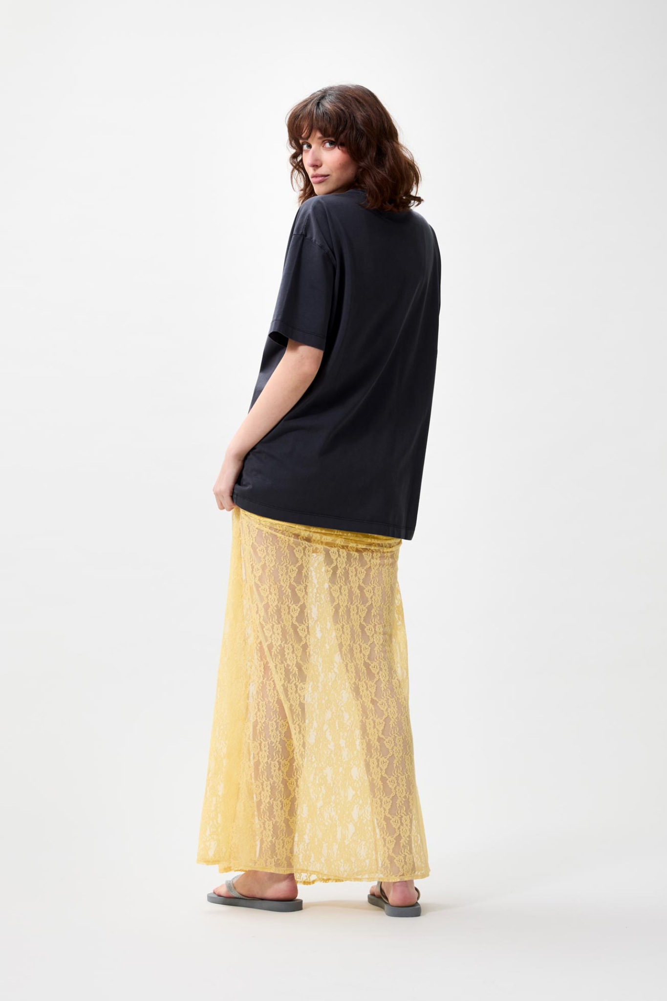 OVERSIZED GRAPHIC T-SHIRT - DARK GREY