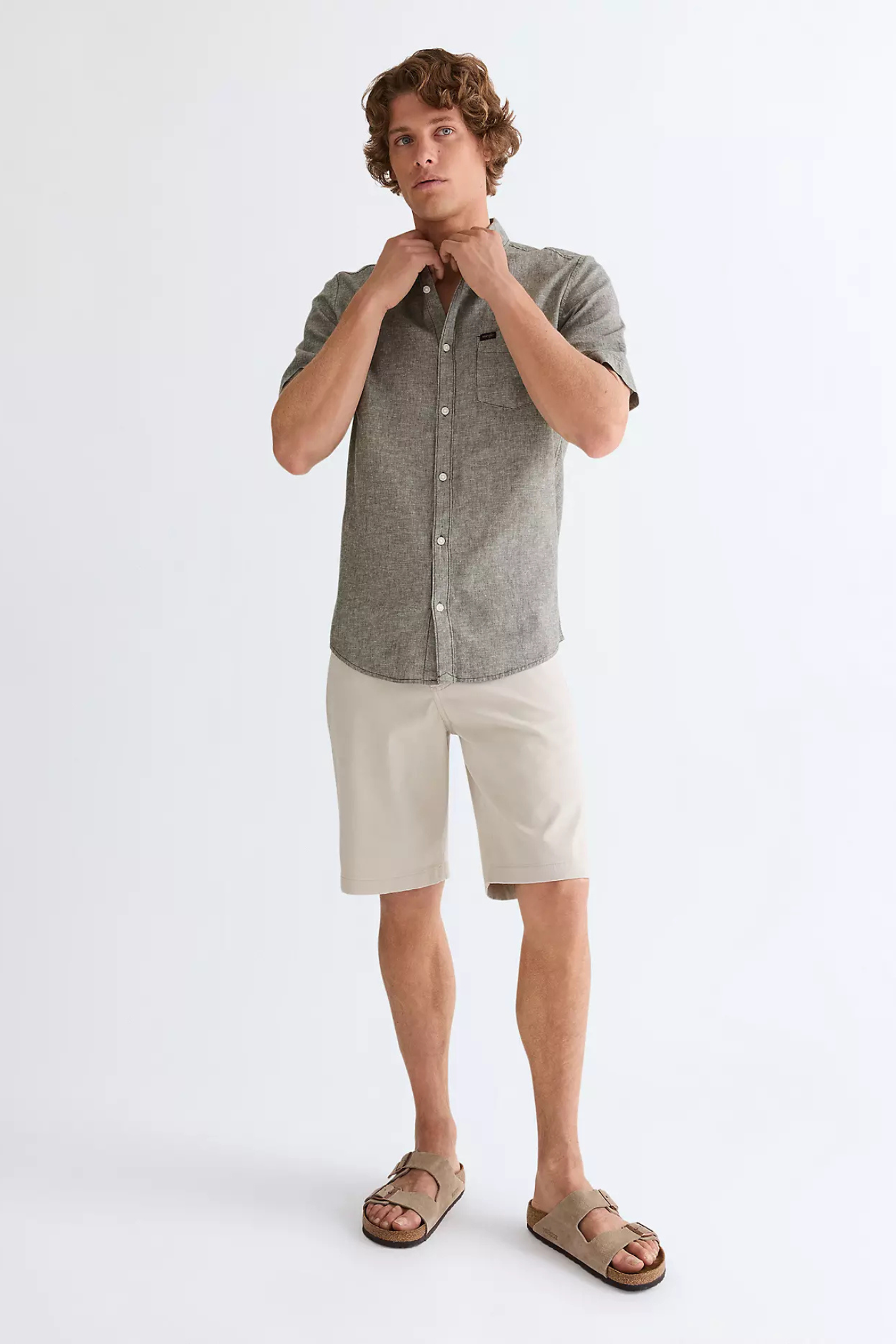 CHINO SHORTS - PELICAN