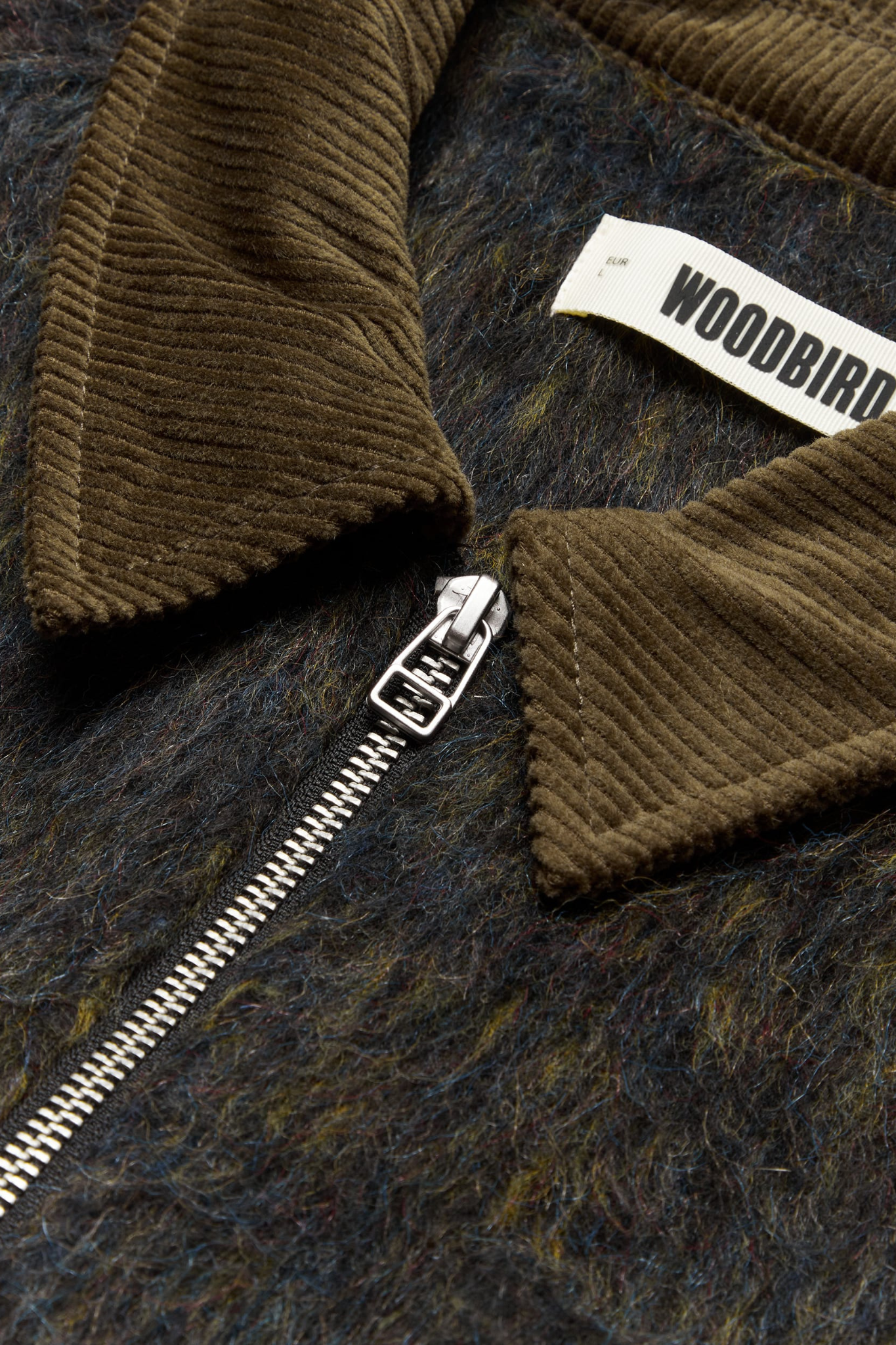 BLADE HAIRY ZIP JACKET - DARK OLIVE