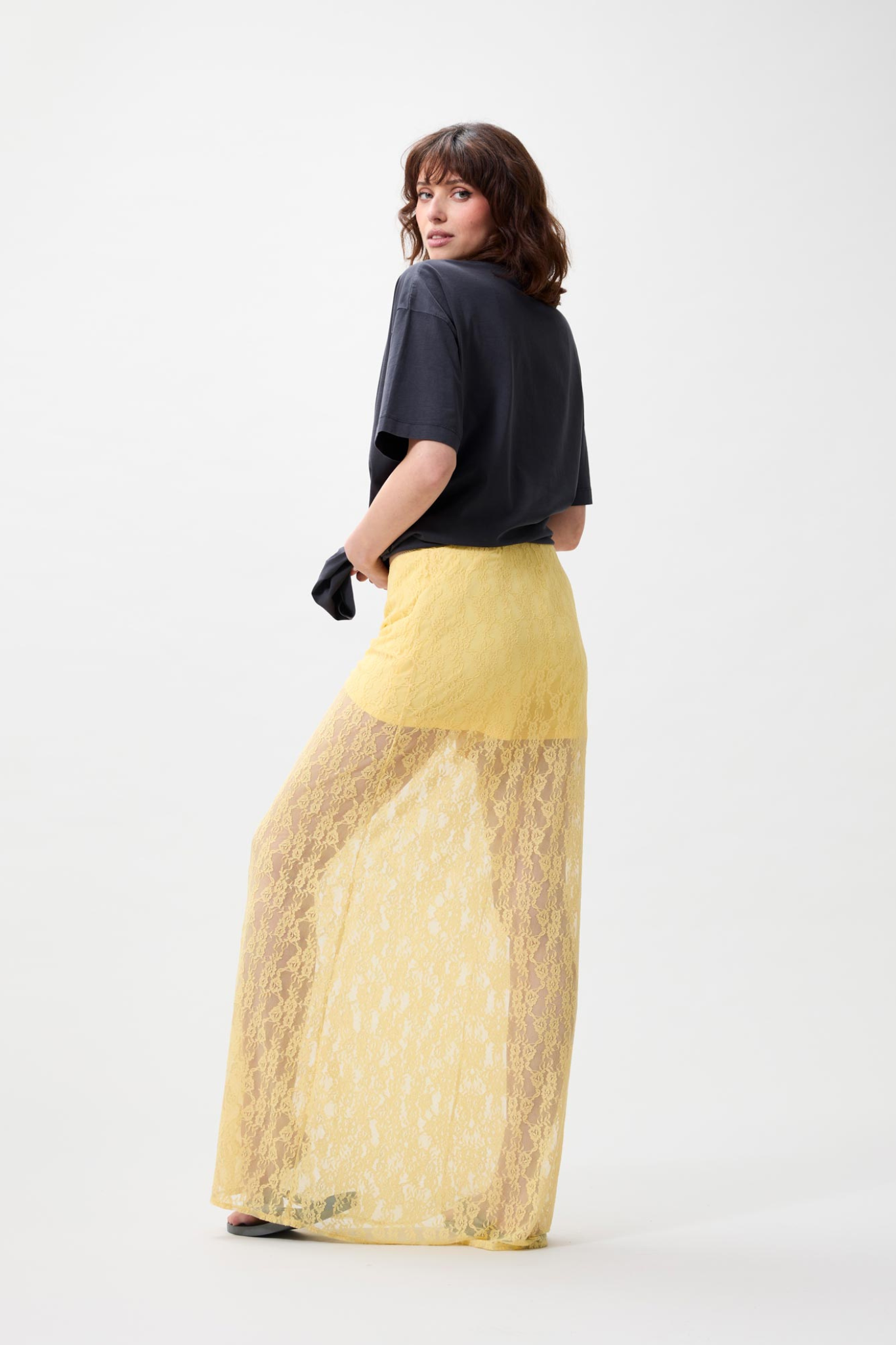 LACE SKIRT - MELLOW YELLOW