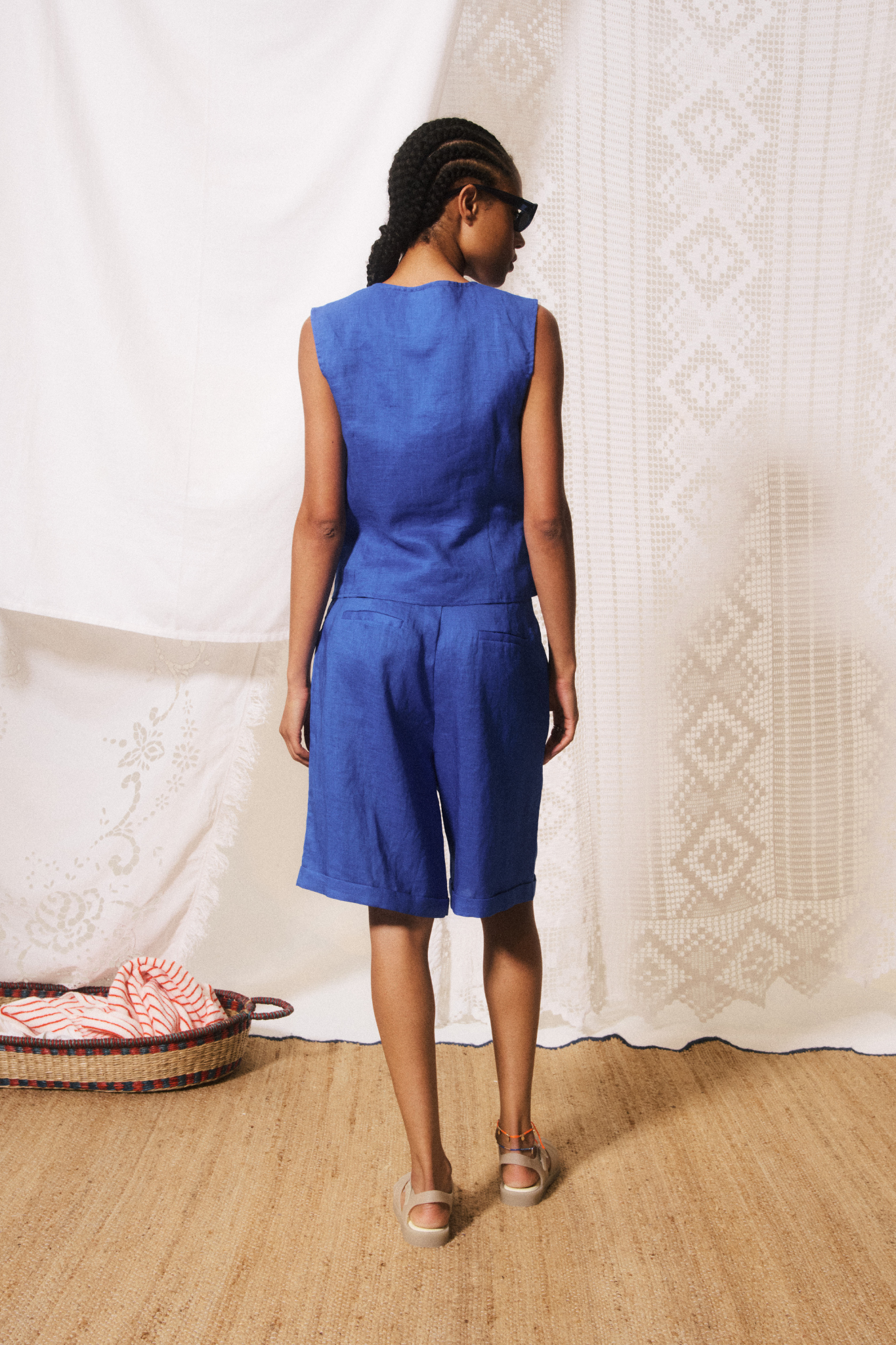 SAVERIO SHORT - BLEU ÉLECTRIQUE