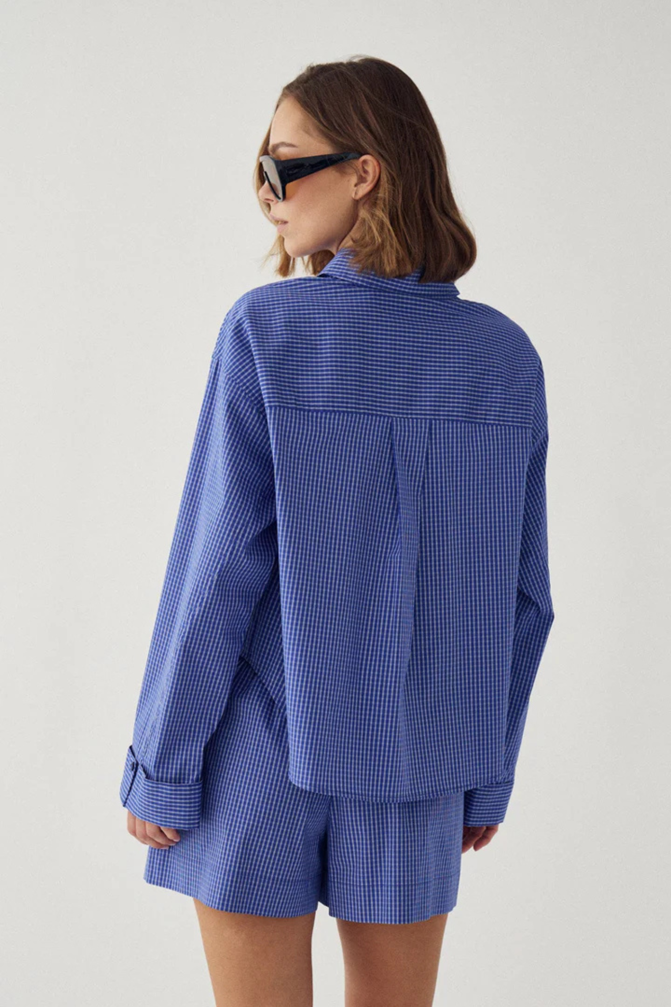 MARLON C SHIRT - DAVY BLUE CHECK