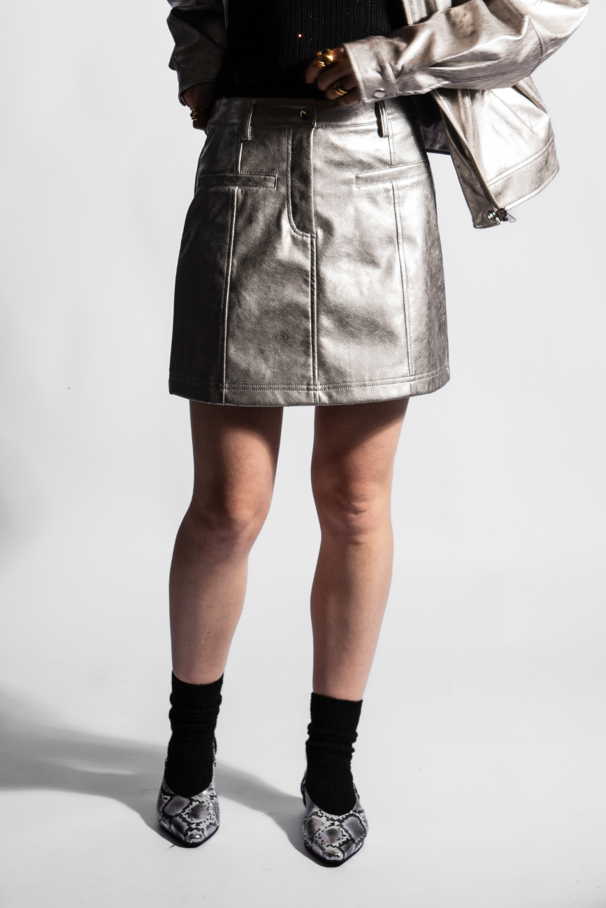 ANAID SKIRT - SILVER