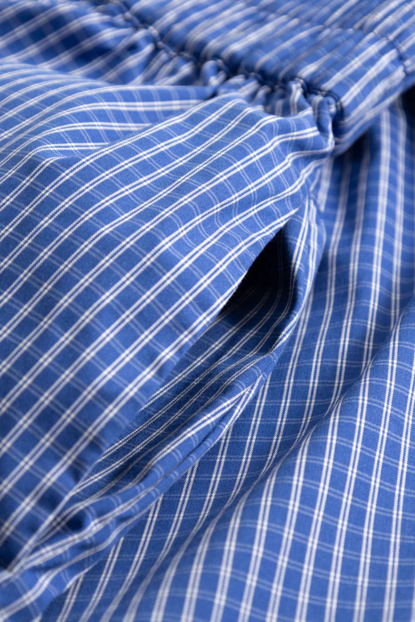 MARIAN MW SHORTS - DAVY BLUE CHECK
