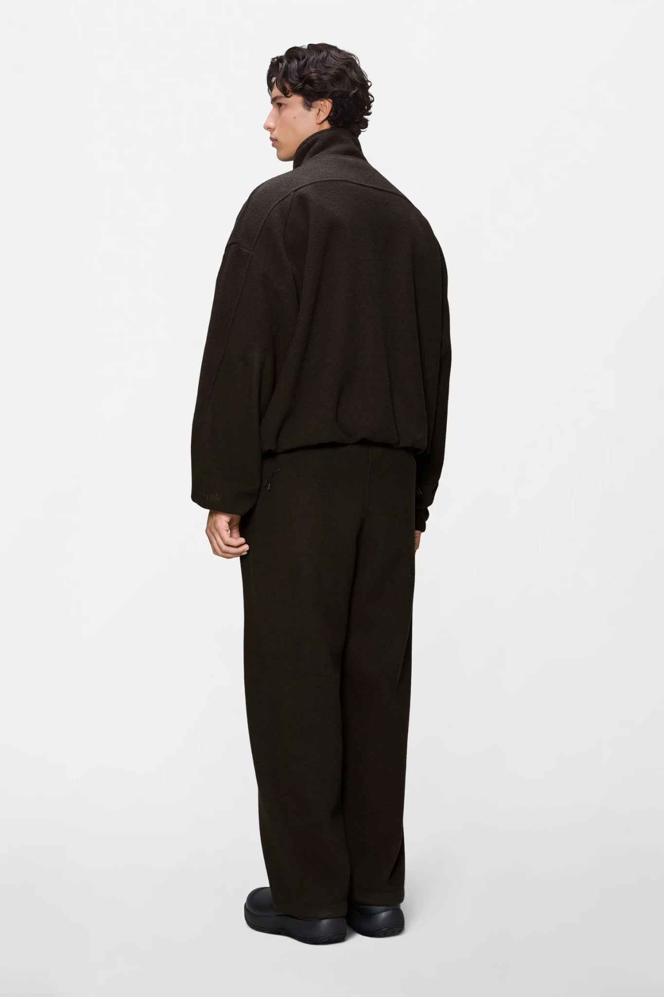 FLEECE ZIP JACKET - BARK