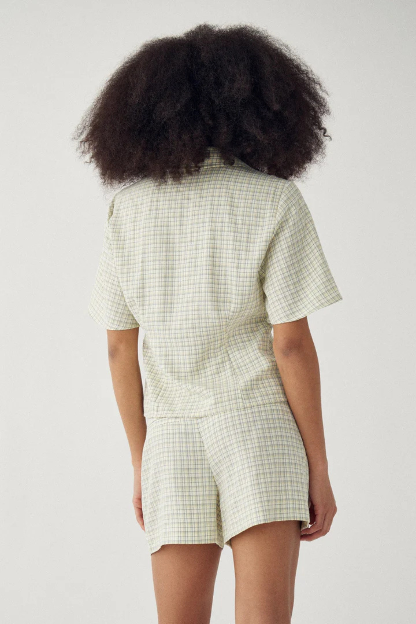MIKO BLOUSE - DENNY YELLOW CHECK