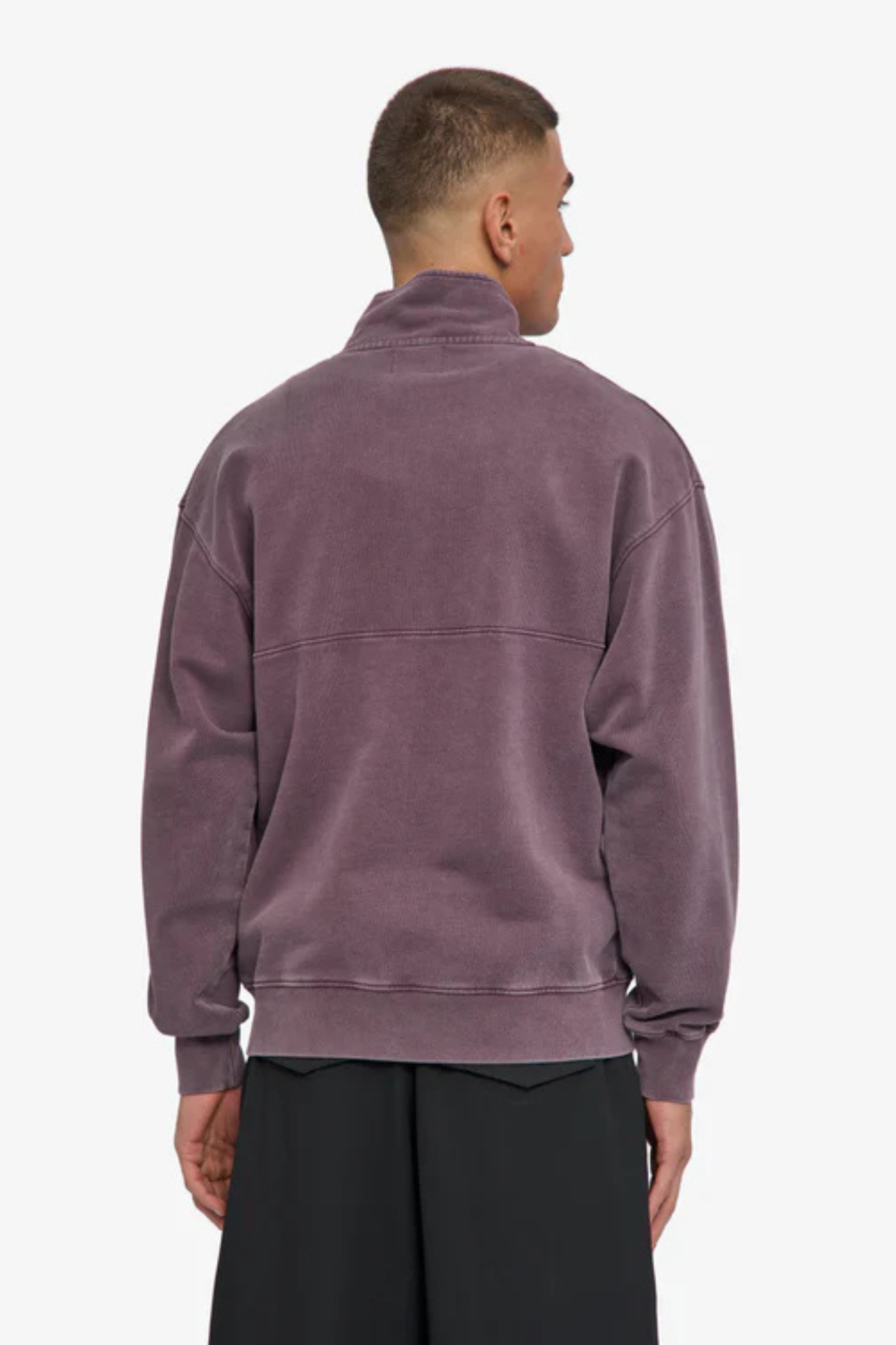 ORGANIC QUARTER ZIP - FADED GRAPE
