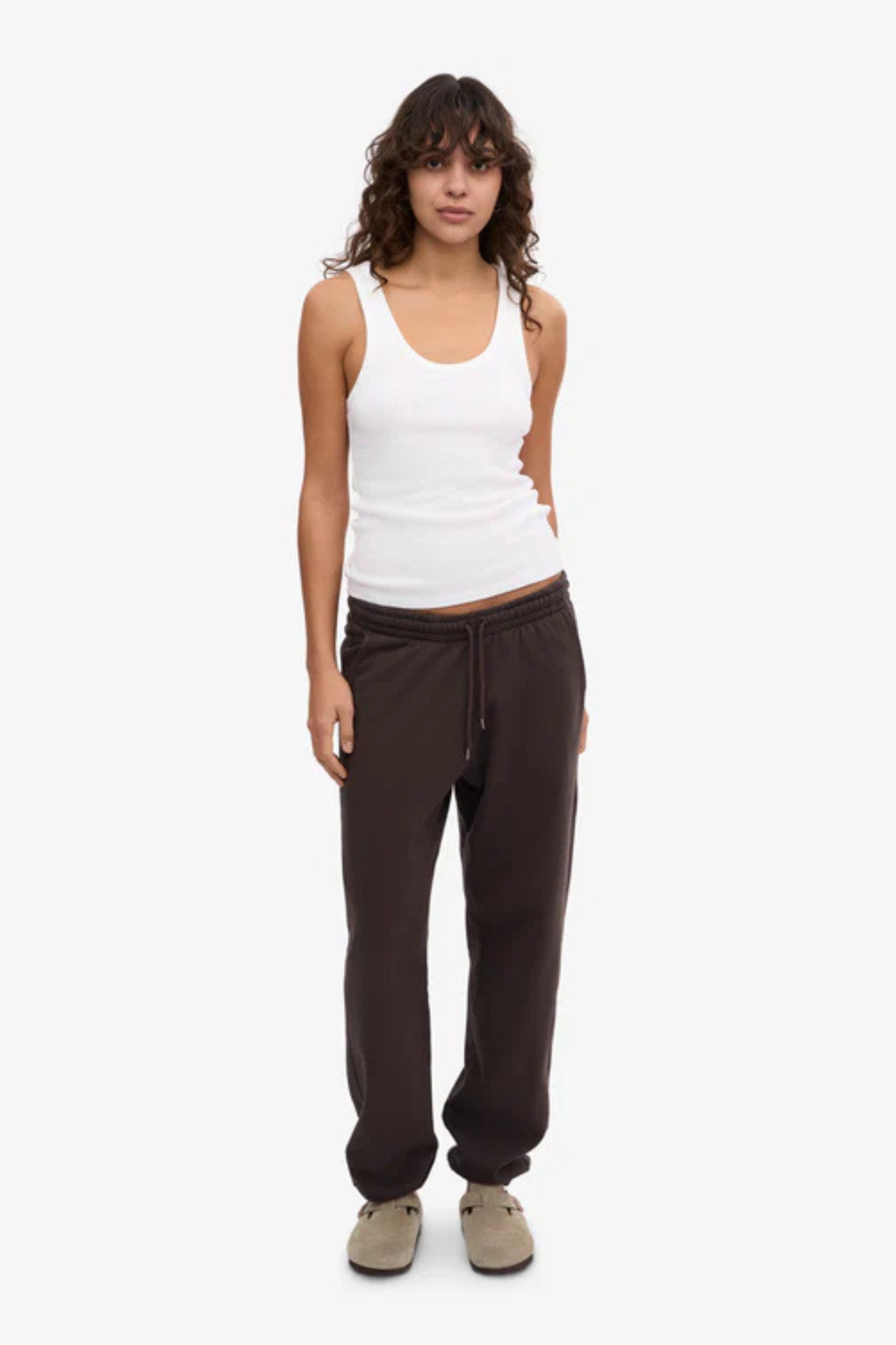 ORGANIC RIB TANK TOP WOMEN - OPTICAL WHITE