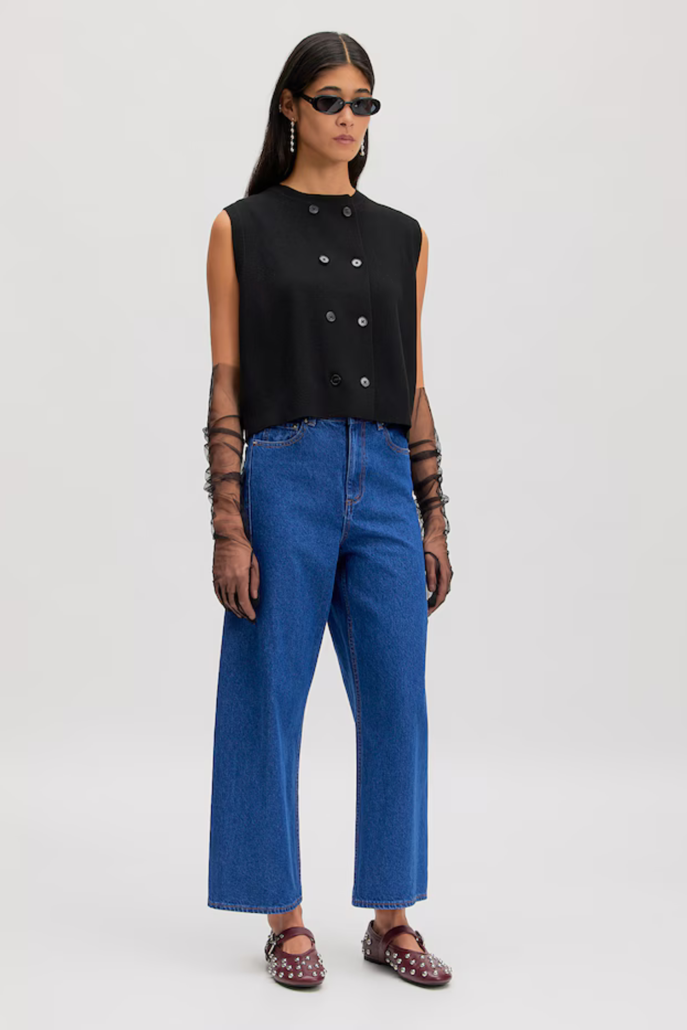 TJARA JEANS - MID BLUE DENIM