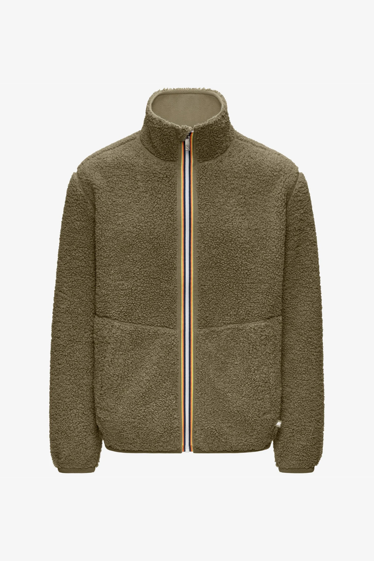 POLAIRE DOUBLE PASCAL SHERPA - VERT BALSAM / GRIS CENDRE
