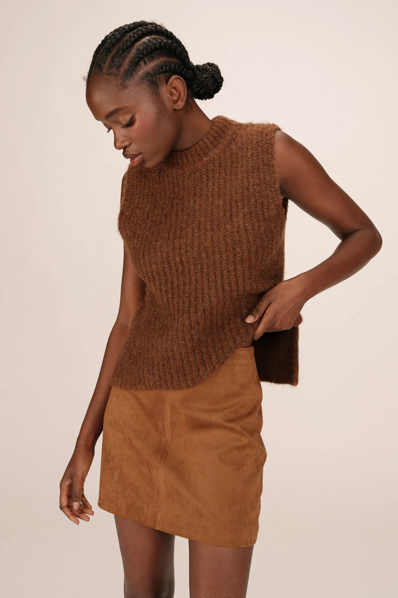 SURPRENANTE SKIRT - CAMEL
