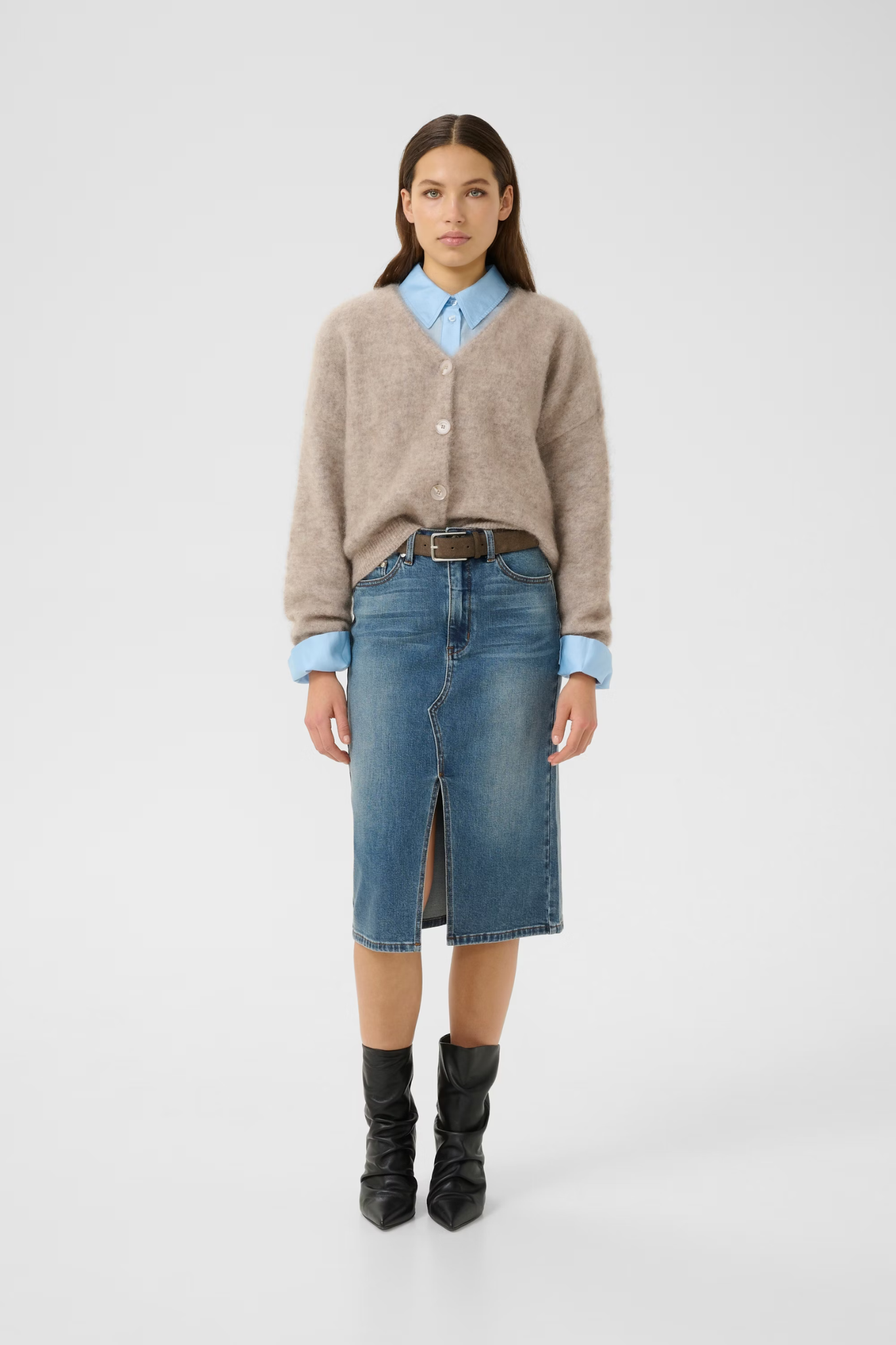 DEBBIE CARDIGAN - WARM SAND MELA