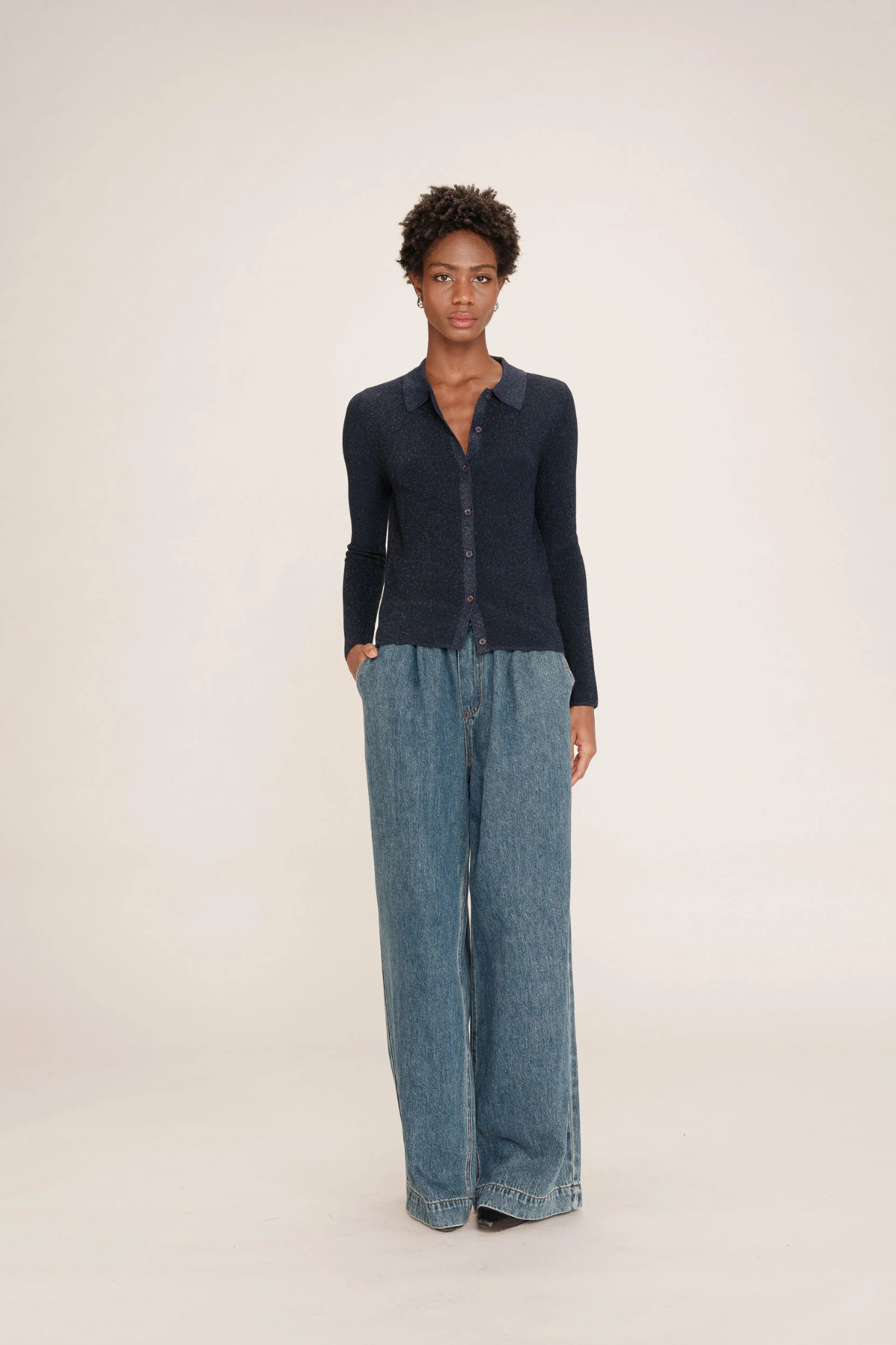 TELLER CARDIGAN - MARINE