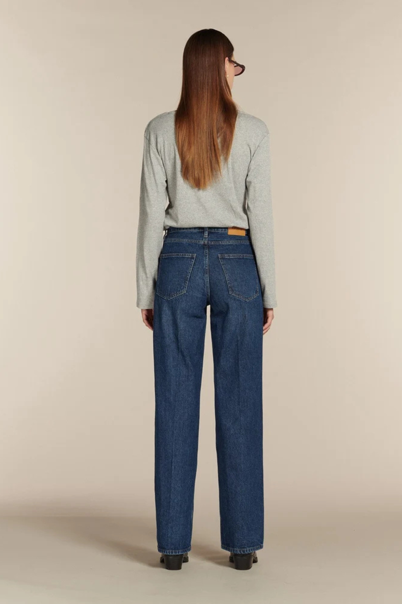 SULLY LONG DENIM JEANS - BLUE STONE