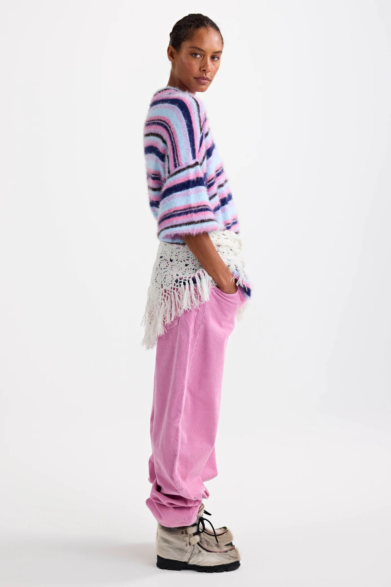 TONIO KNITTED SWEATER - PURPLE
