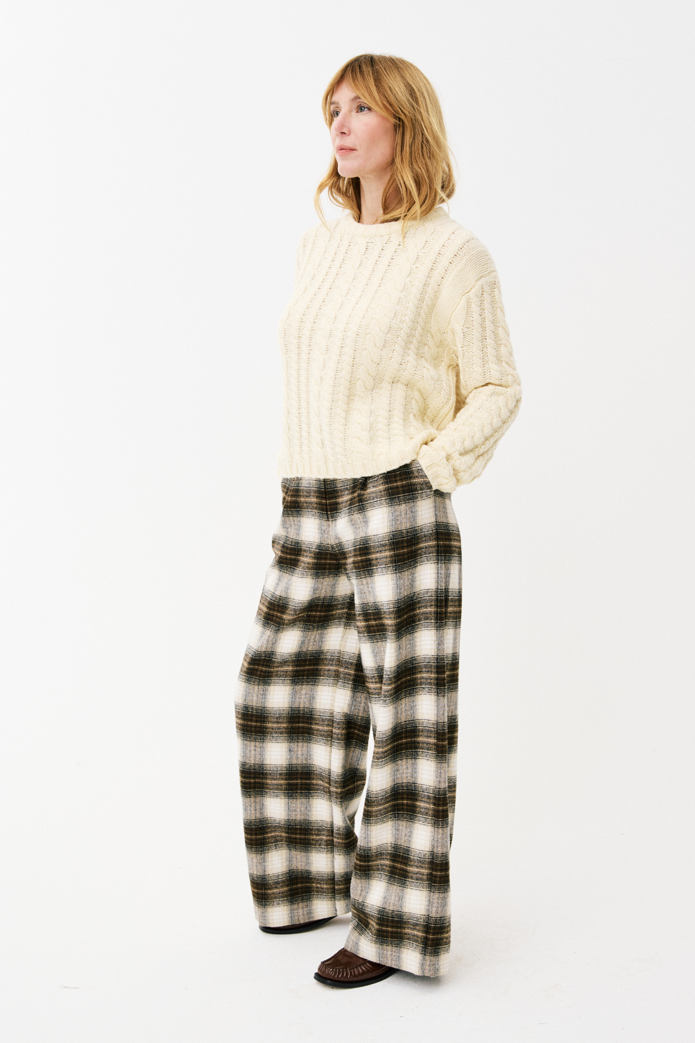 ELLORA PANTS - ICE BROWN