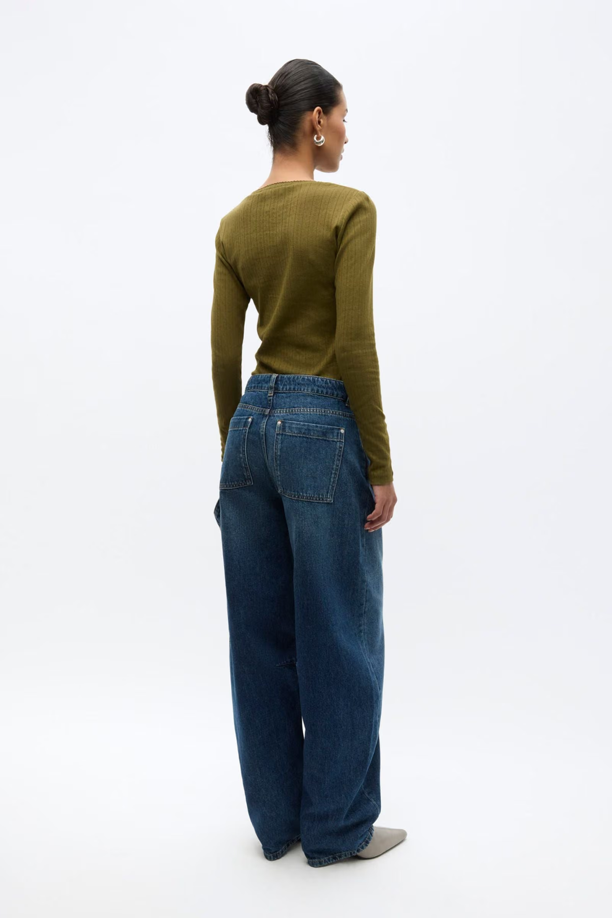 BILLIE POCKET JEANS - WORN DARK BLUE
