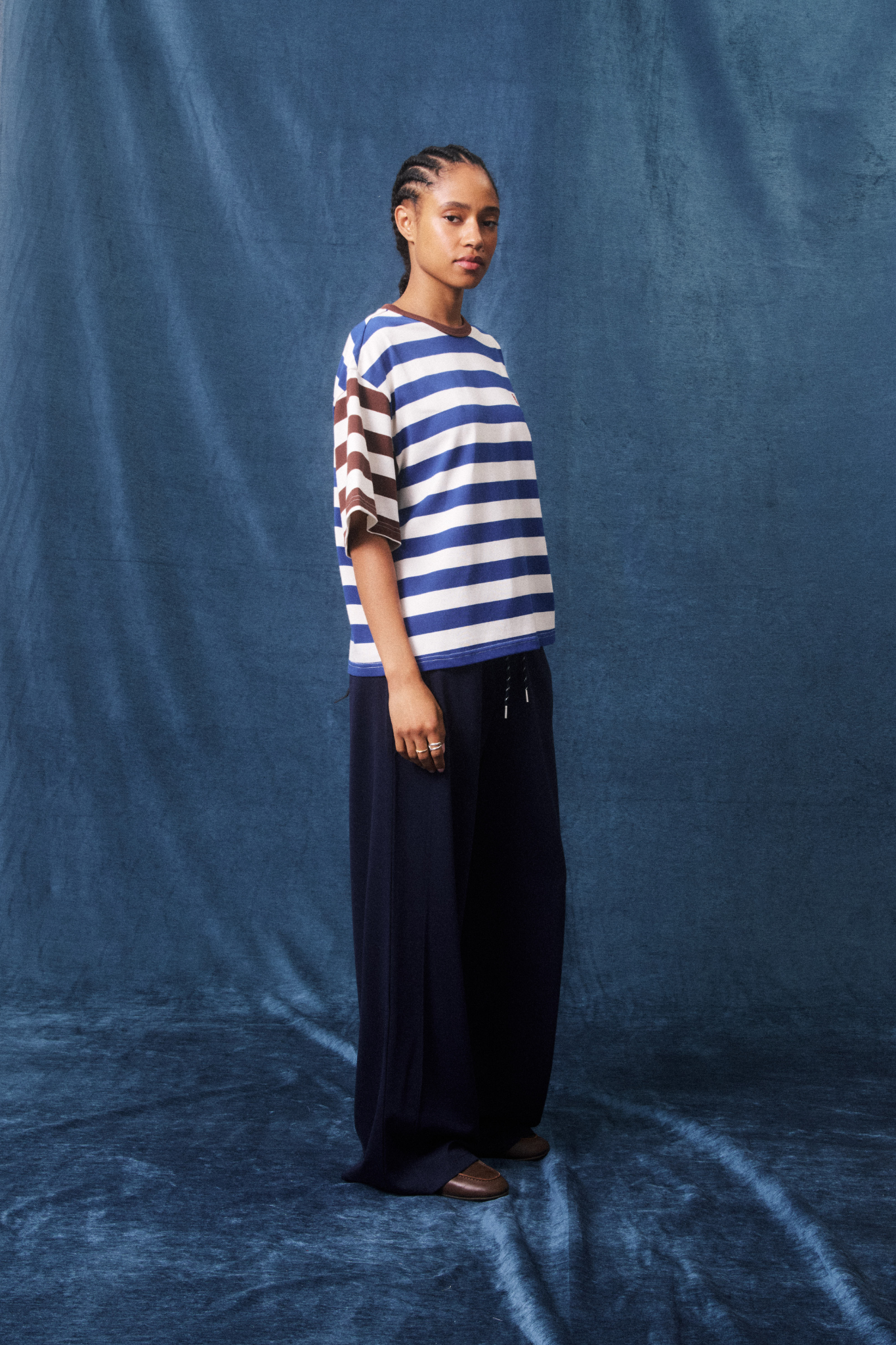 WELLS PANTS - BLUE MARINE
