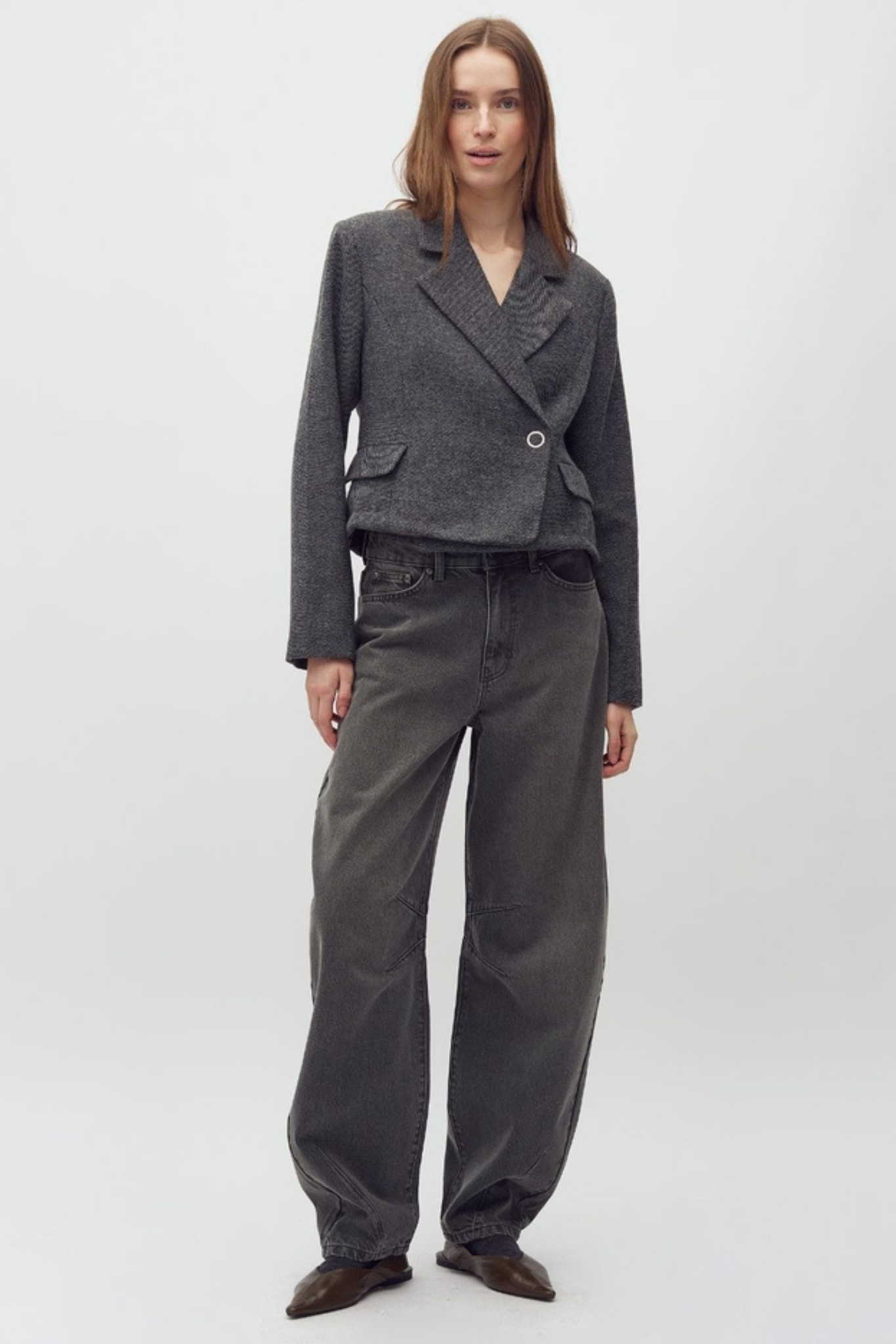 BARINA JEANS - KHAKI GREEN WASH