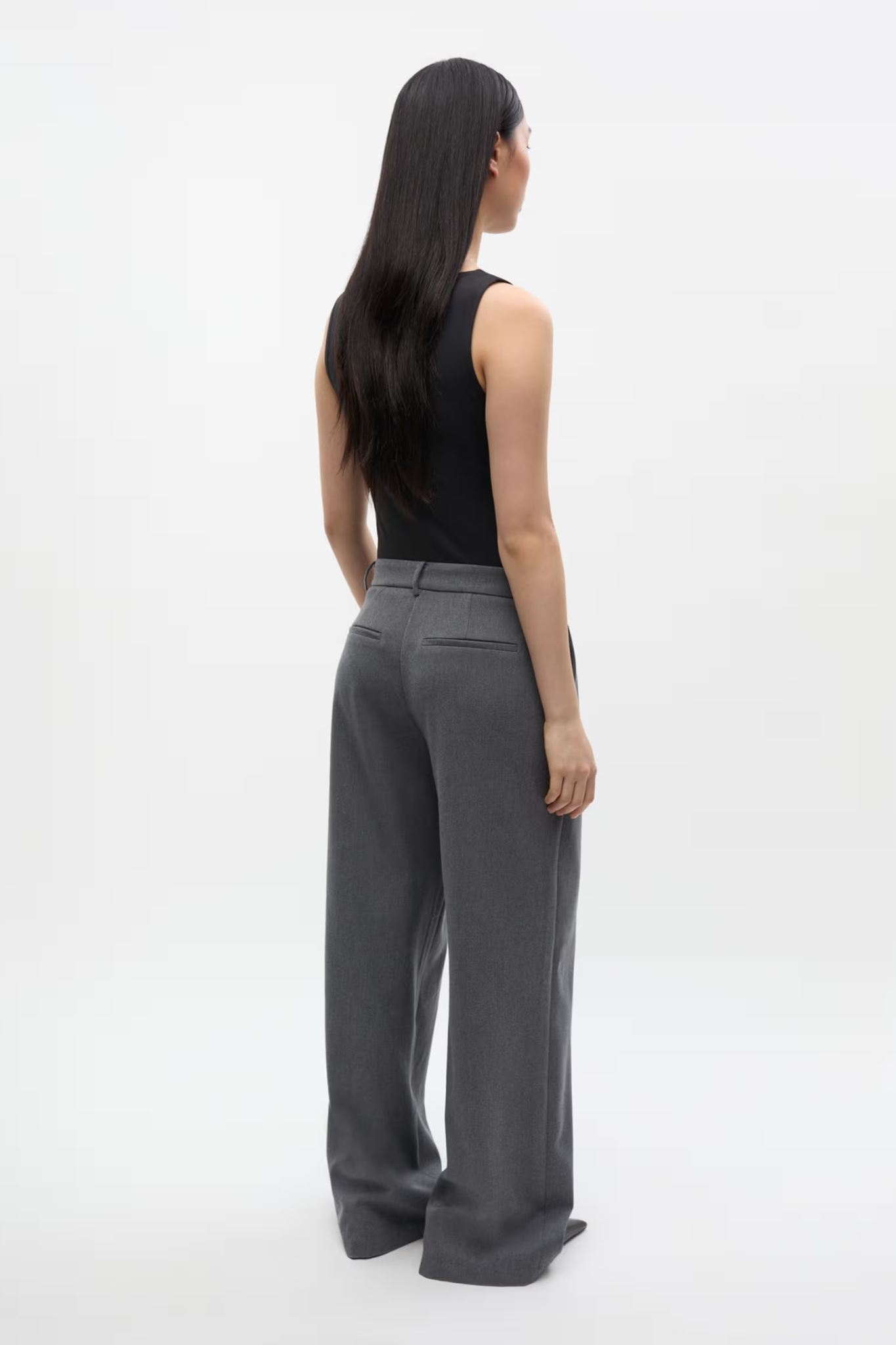 DORE PANTS - MID GREY MELANGE