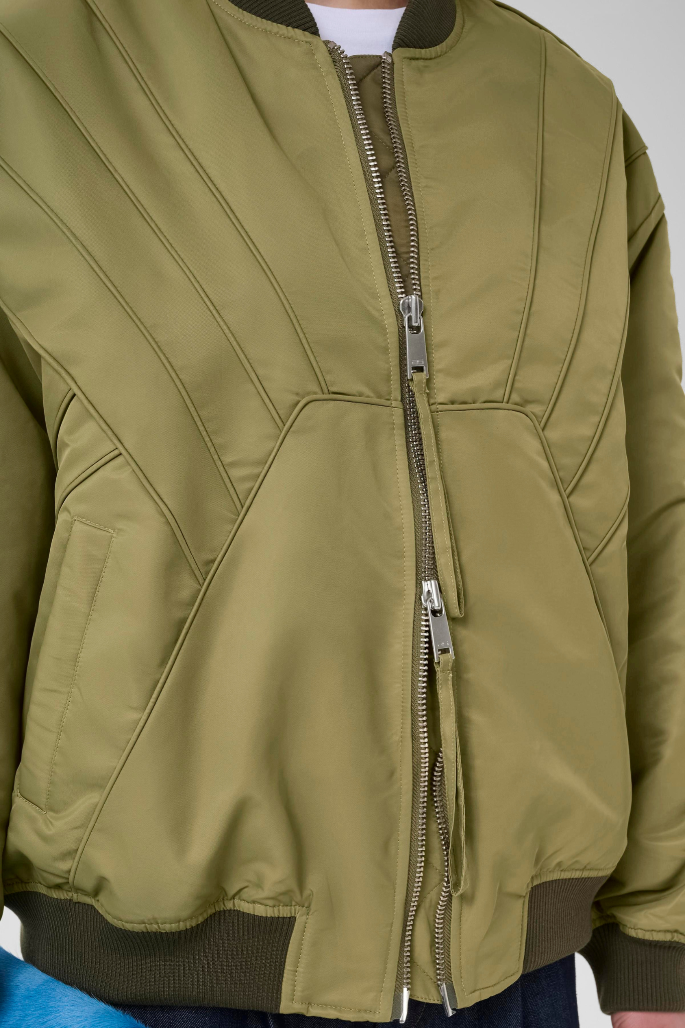 AURORA BOMBER JACKET - DUSKY GREEN