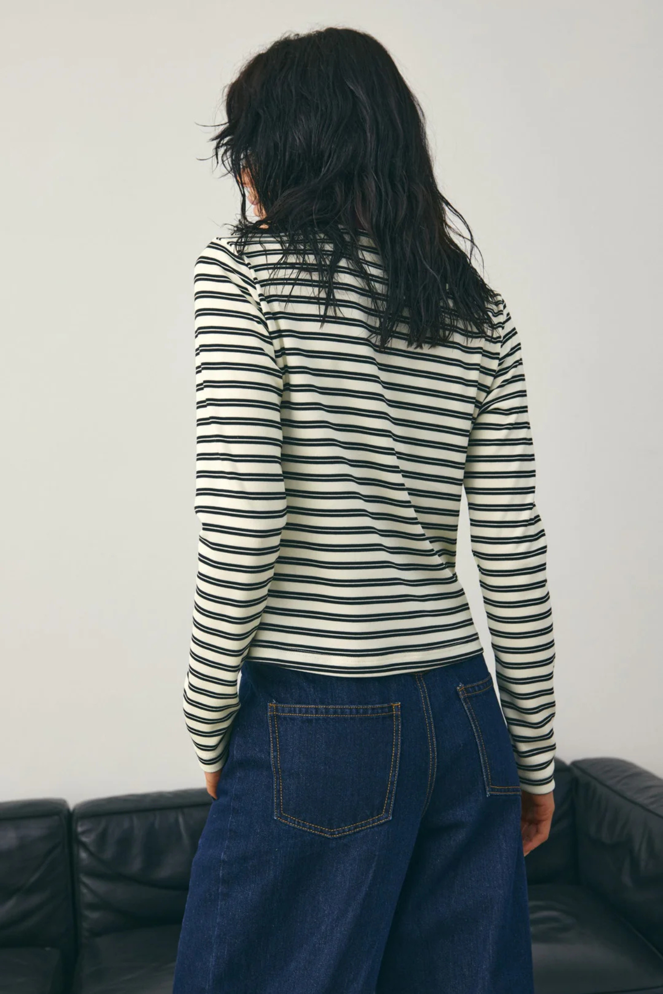 LUANE TOP - CARYLL BLACK STRIPE