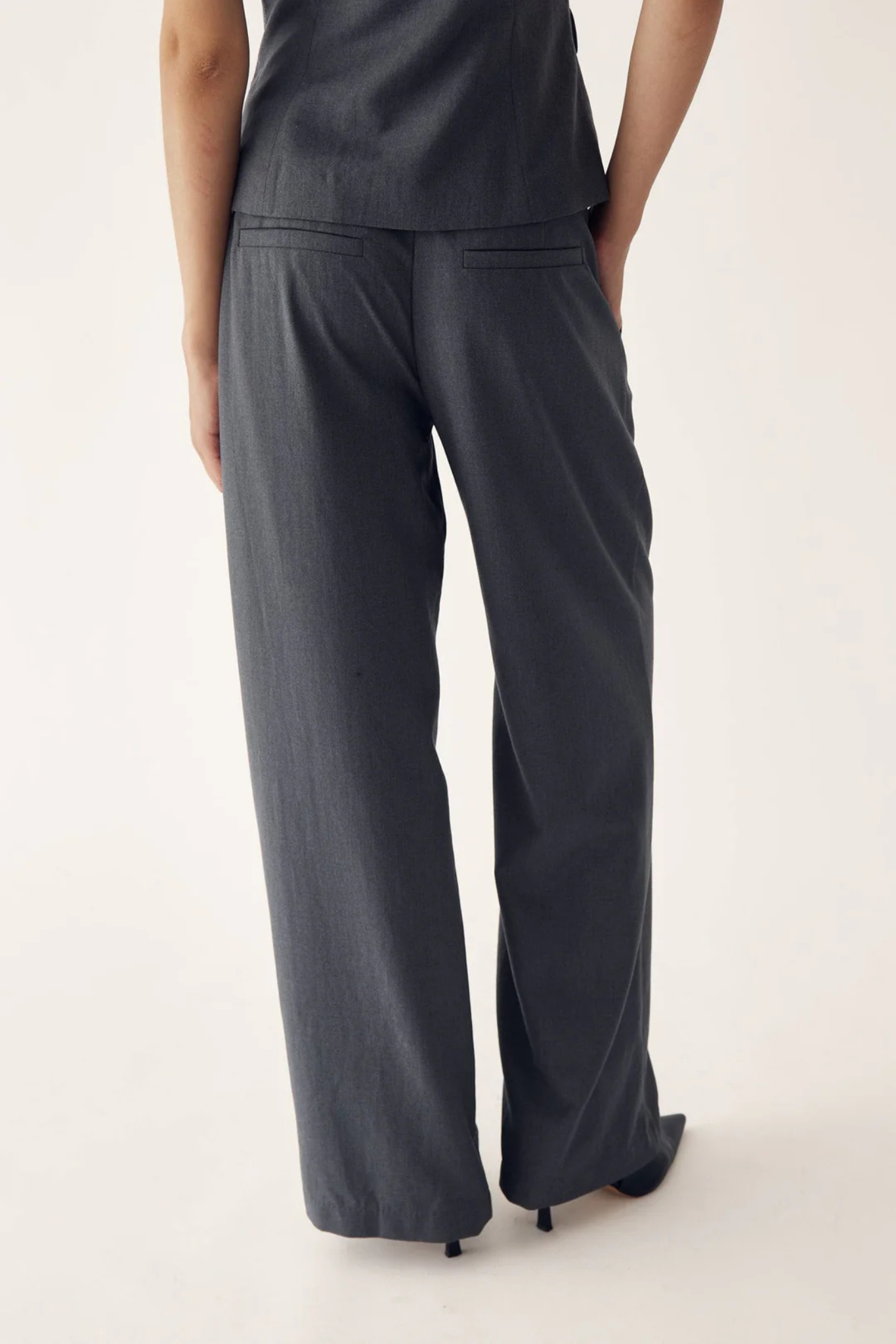MARCELA PANTS - CHARCOAL MEL