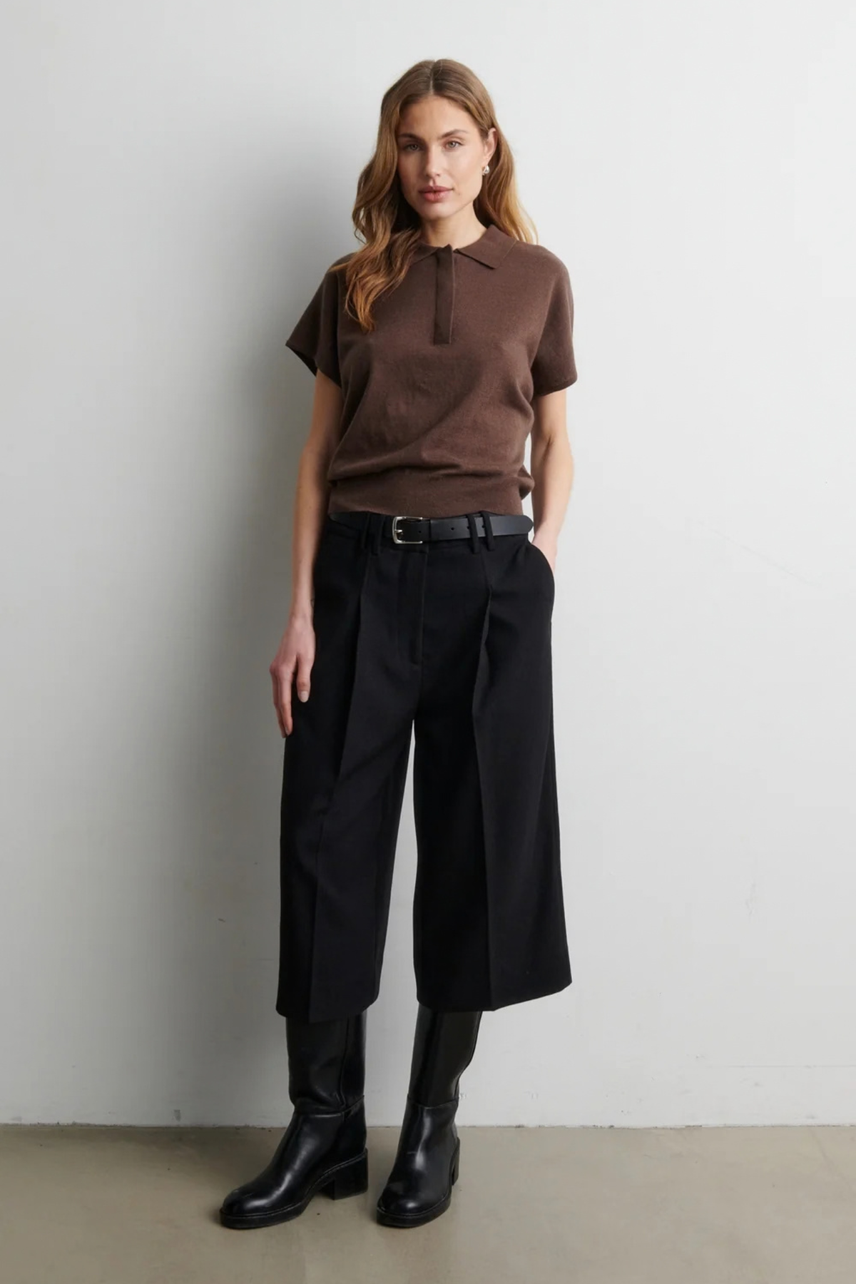 CLARO KNIT SS POLO - CARAFE