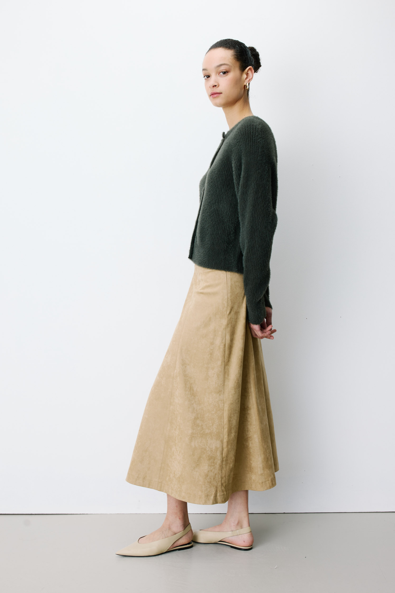 ALERON CARDIGAN - KHAKI