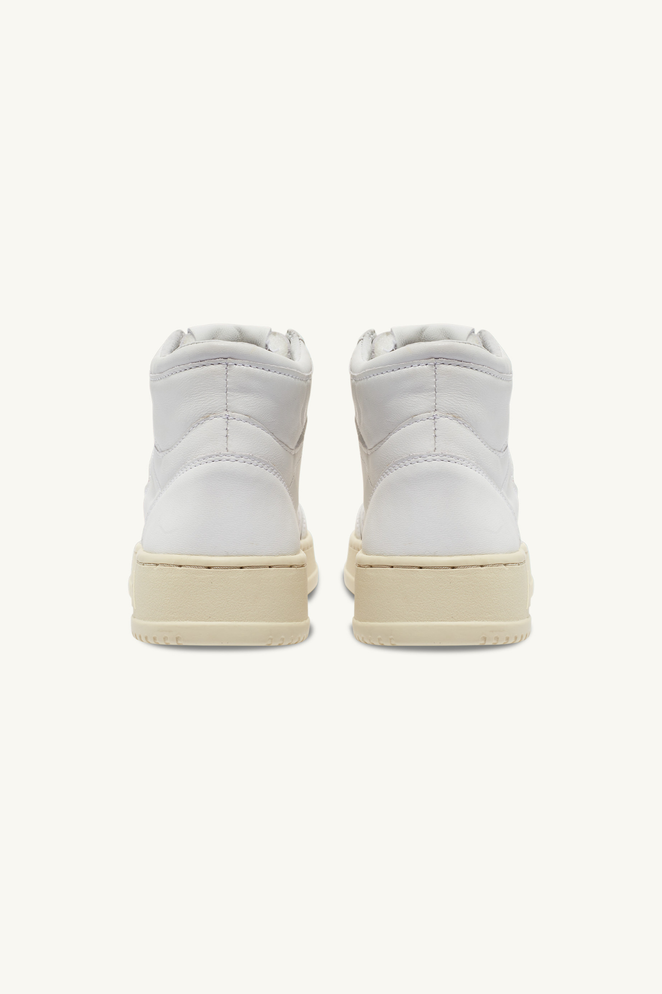 AUMW-GG04 - MEDALIST MID SNEAKERS IN SOFT GOATSKIN COLOR WHITE