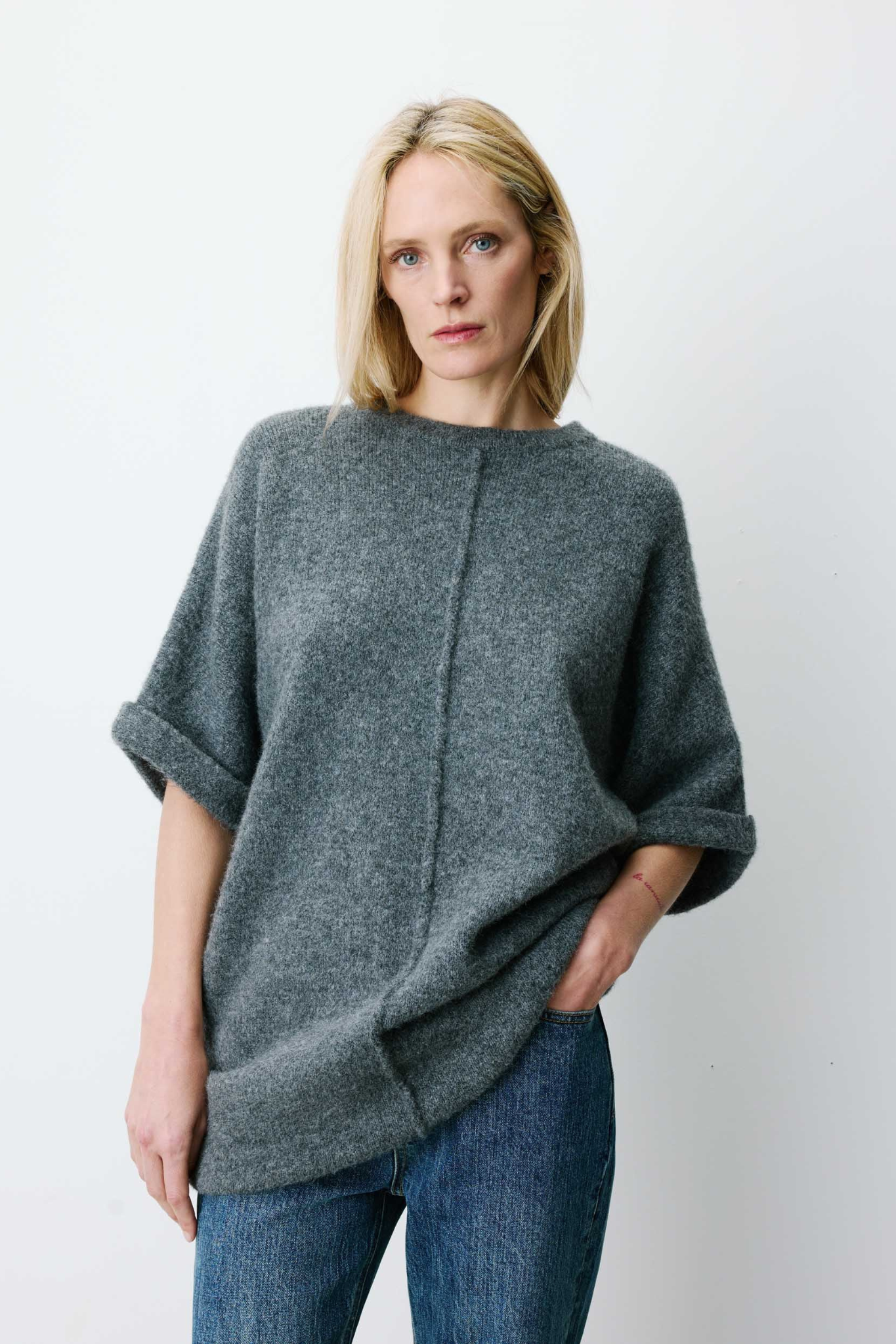 ALINAE DRESS - ANTHRACITE