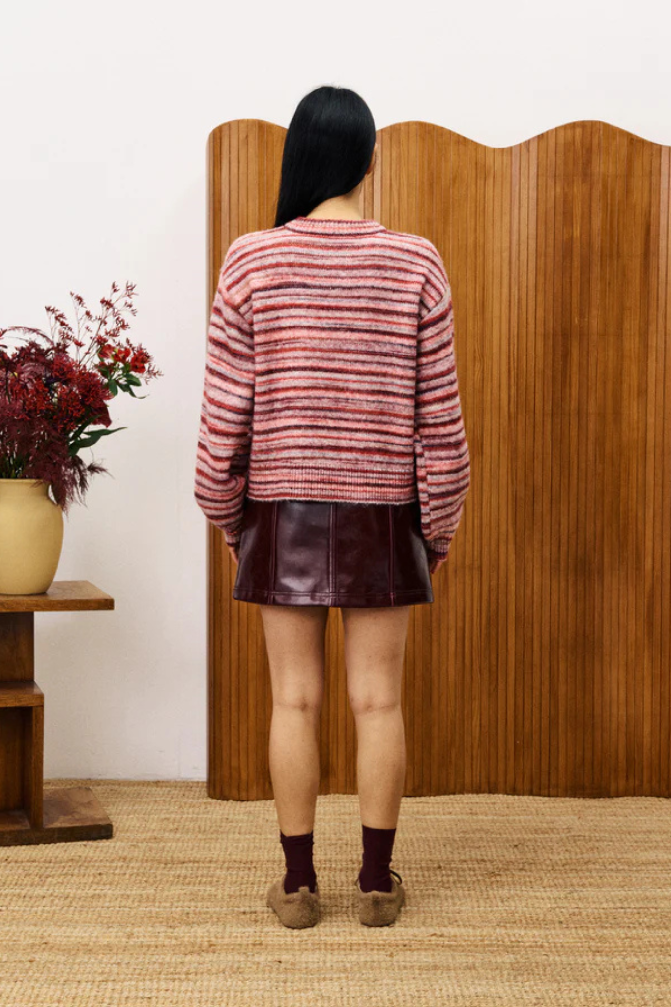CHAUSIE CARDIGAN - BORDEAUX