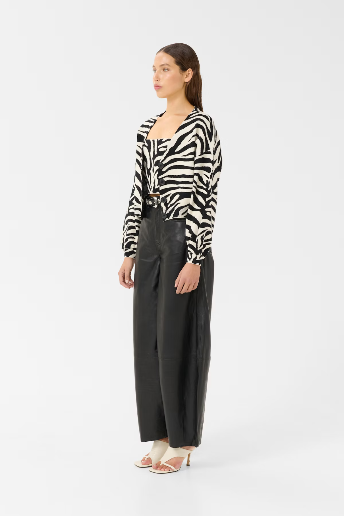 ZEBBA CARDIGAN - BLACK/BIRCH TIGER