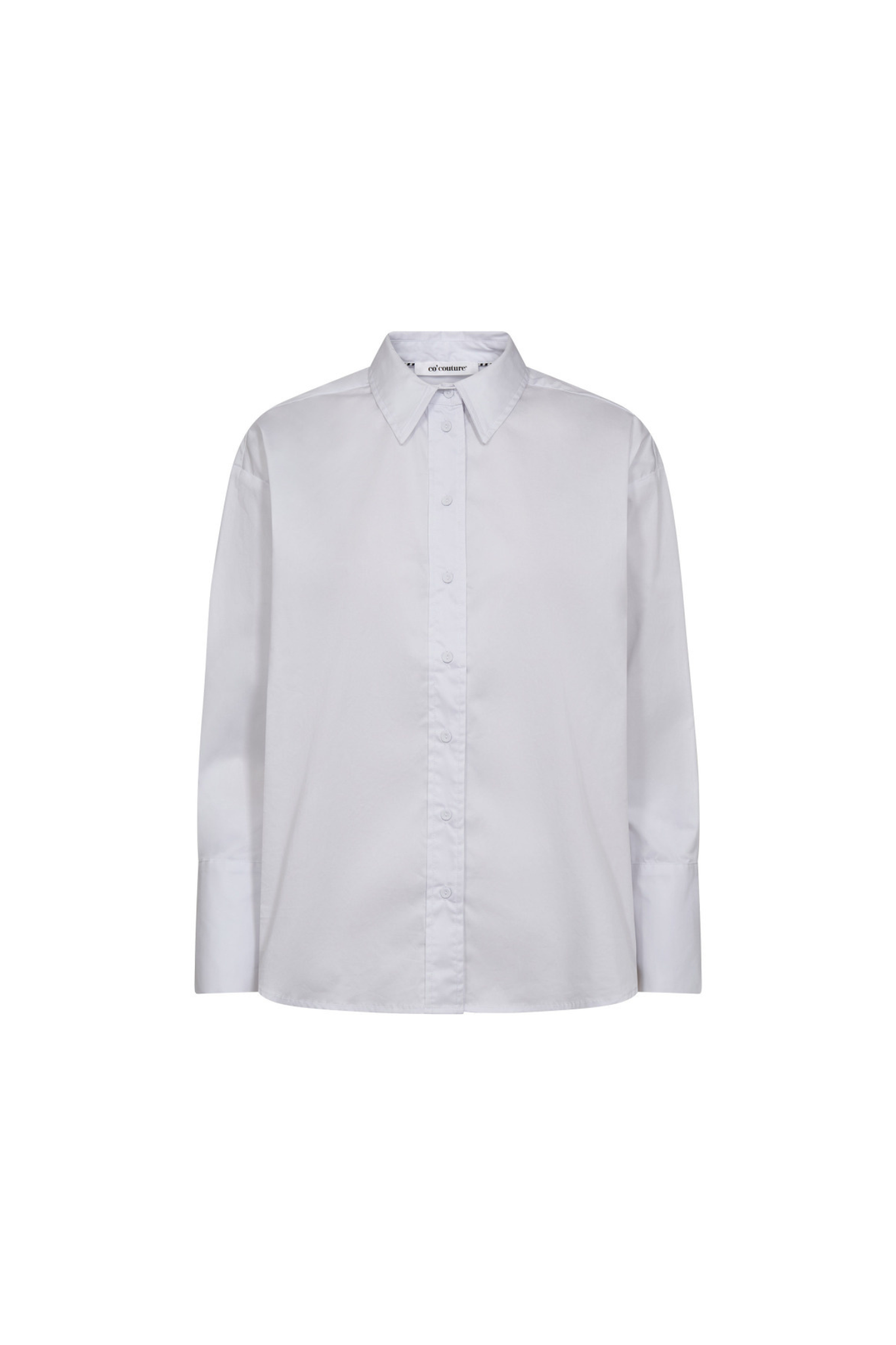 POPPY BUTTON WAIST SHIRT - WHITE