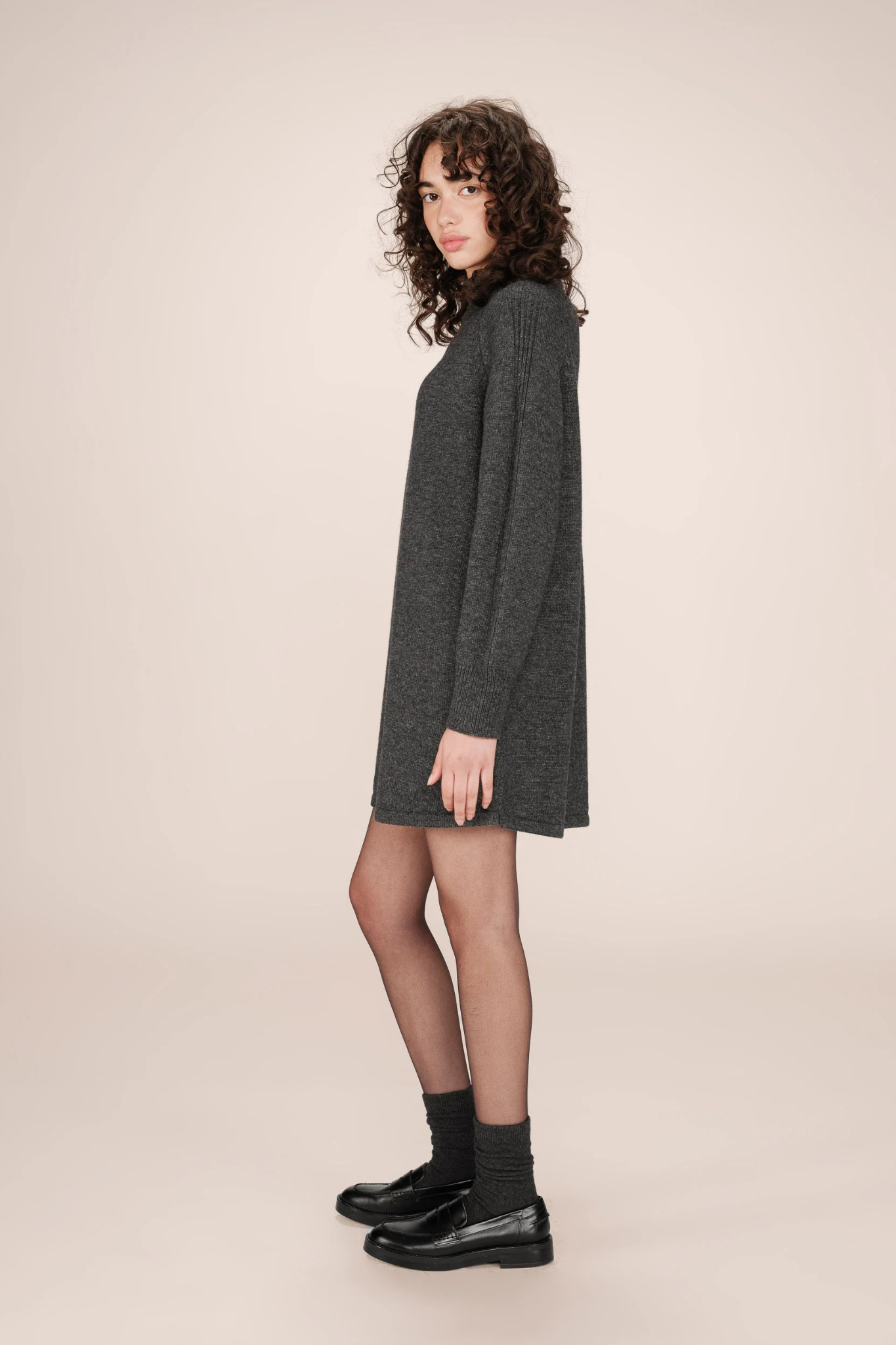 SANDRINE DRESS - ANTHRACITE