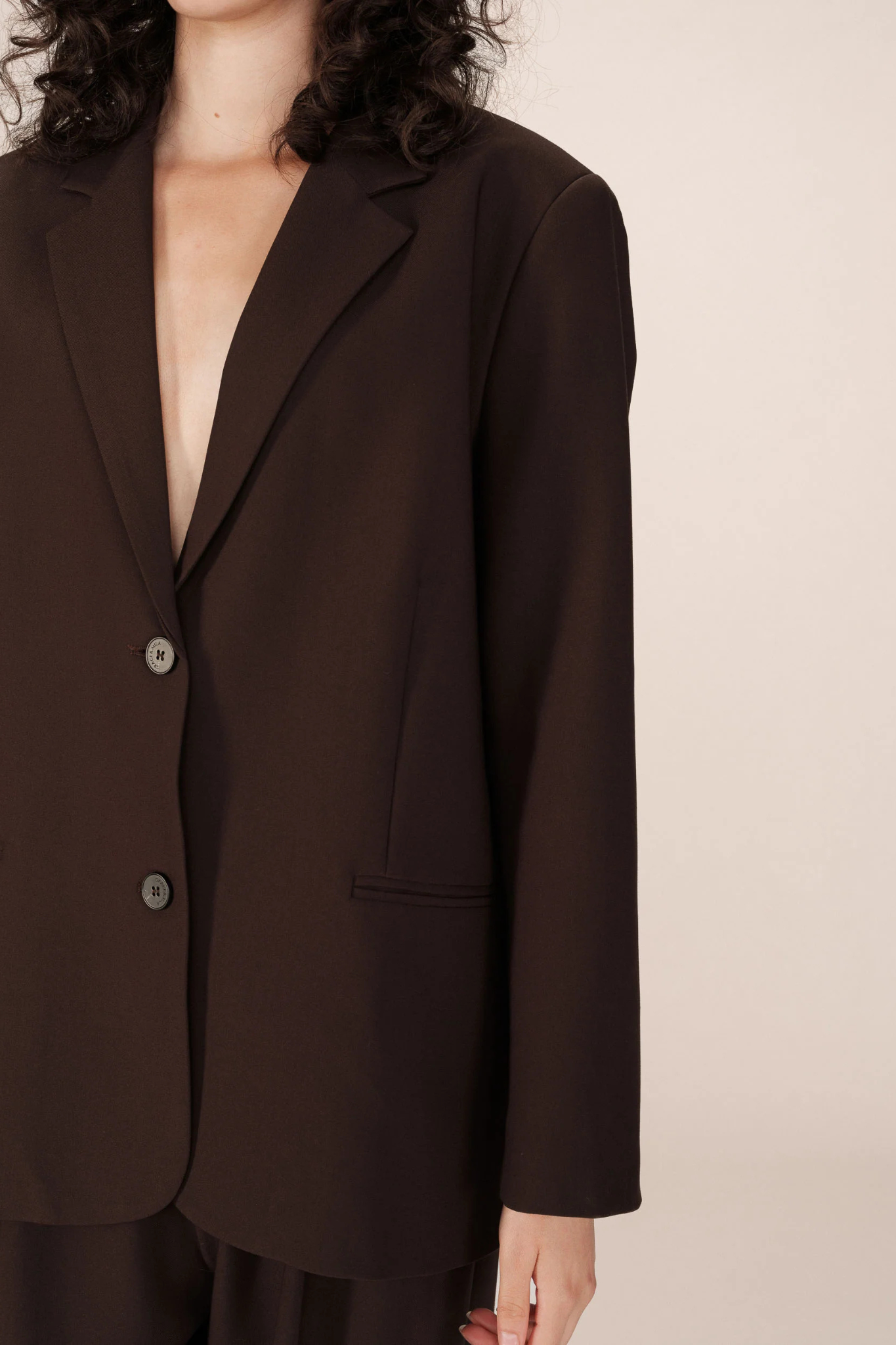 STRONG BLAZER - CHOCOLAT