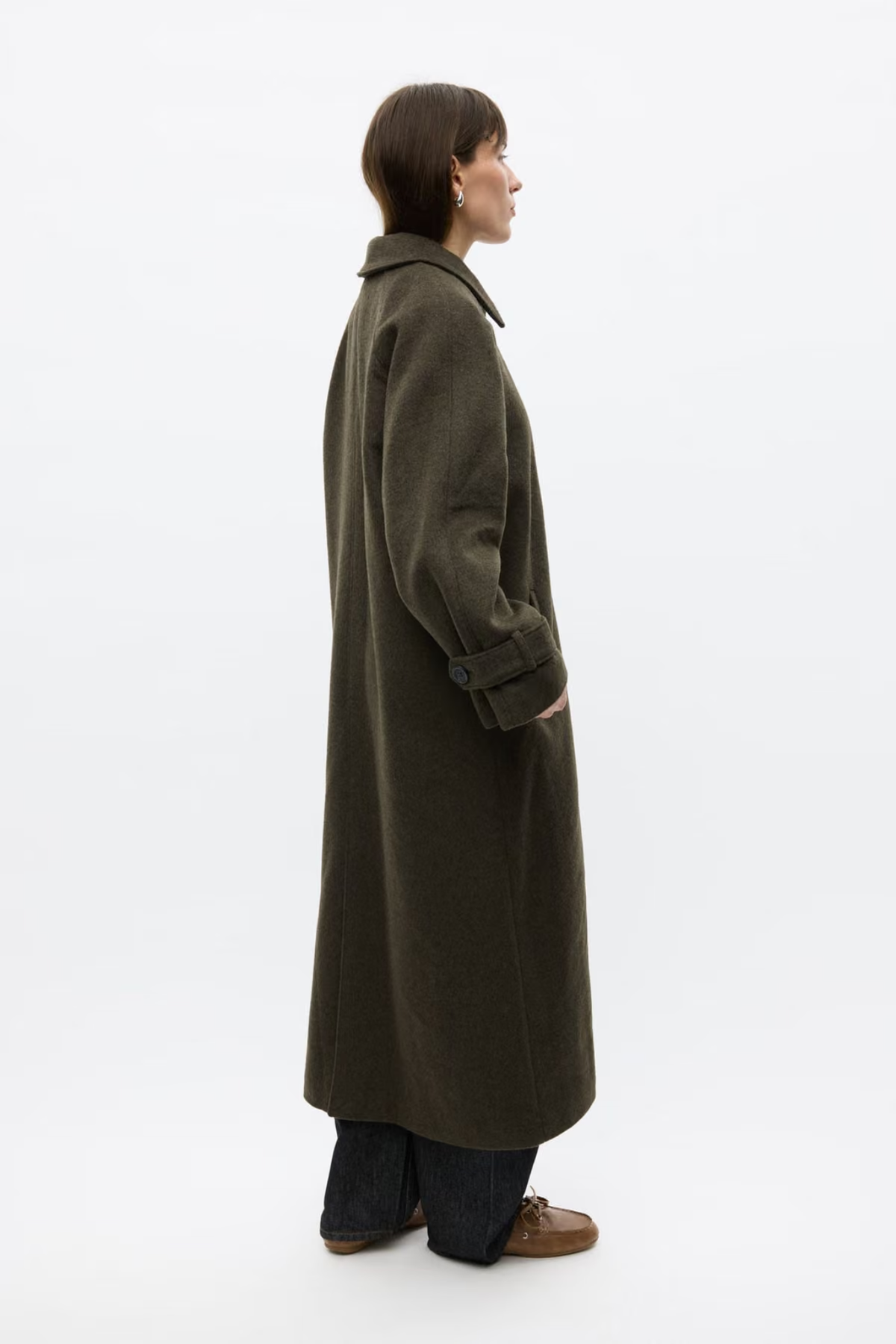 SENECA WOOL JACKET - DARK OLIVE