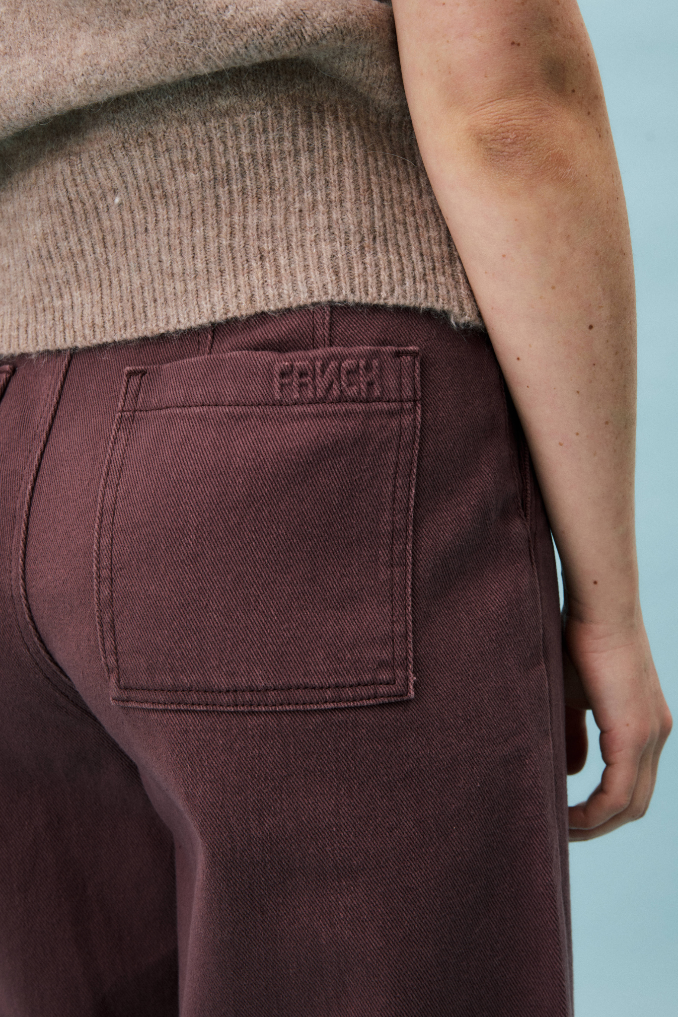 SAUGE JEANS - AUBERGINE