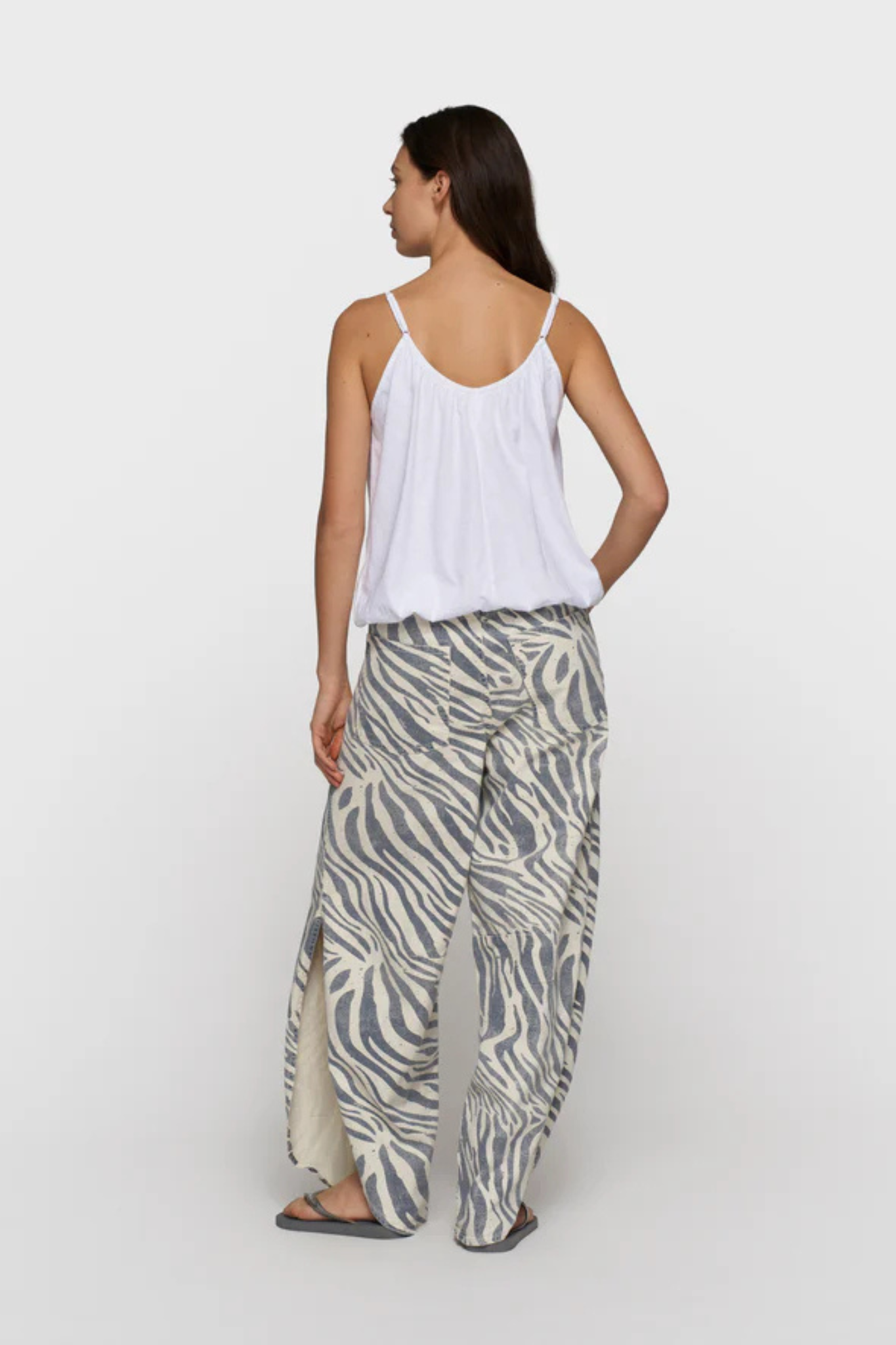 WESTER ZEBRA PANTS - LIGHT VANILLA